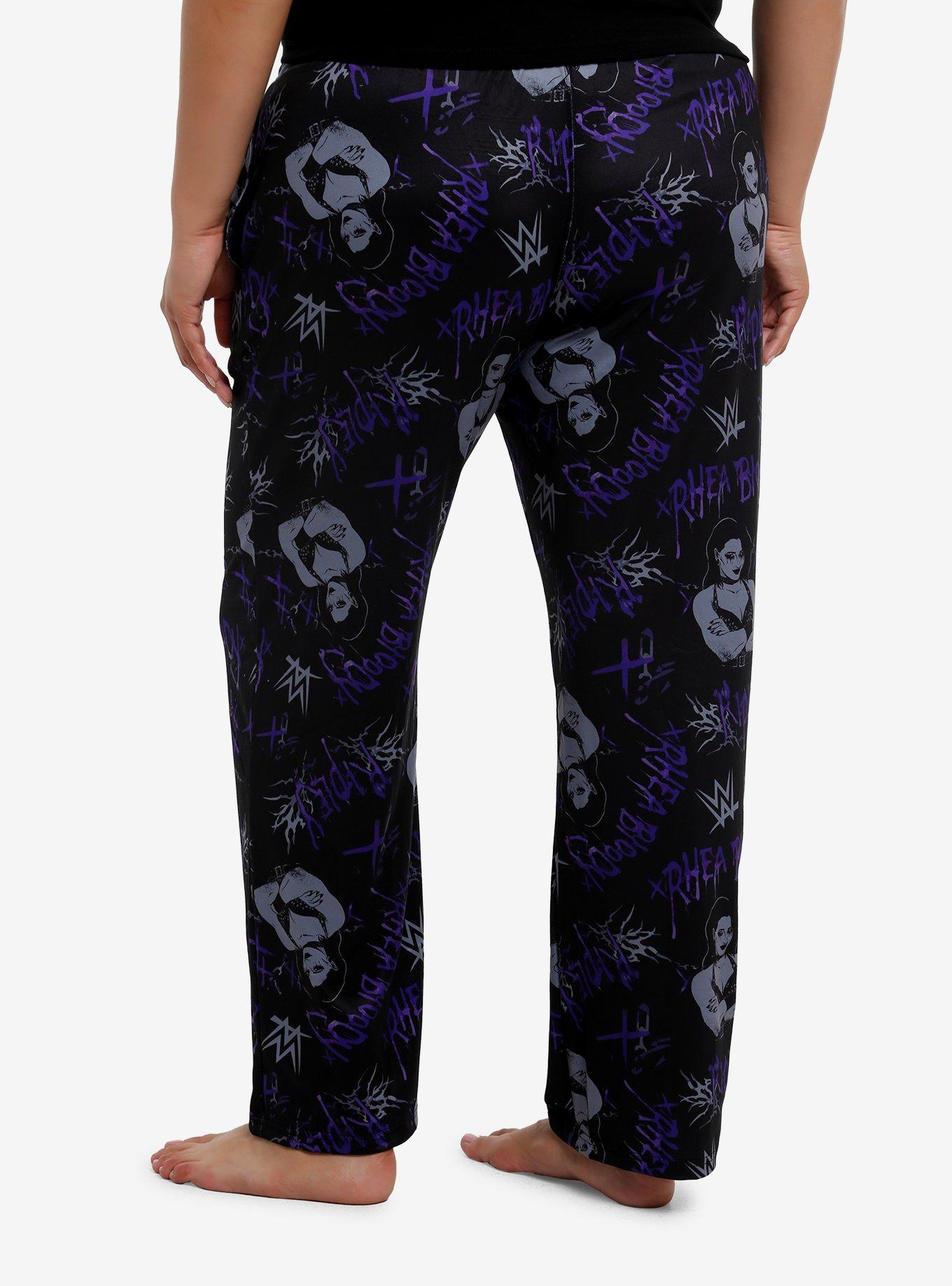 WWE Rhea Ripley Allover Print Girls Pajama Pants Plus Size, , hi-res