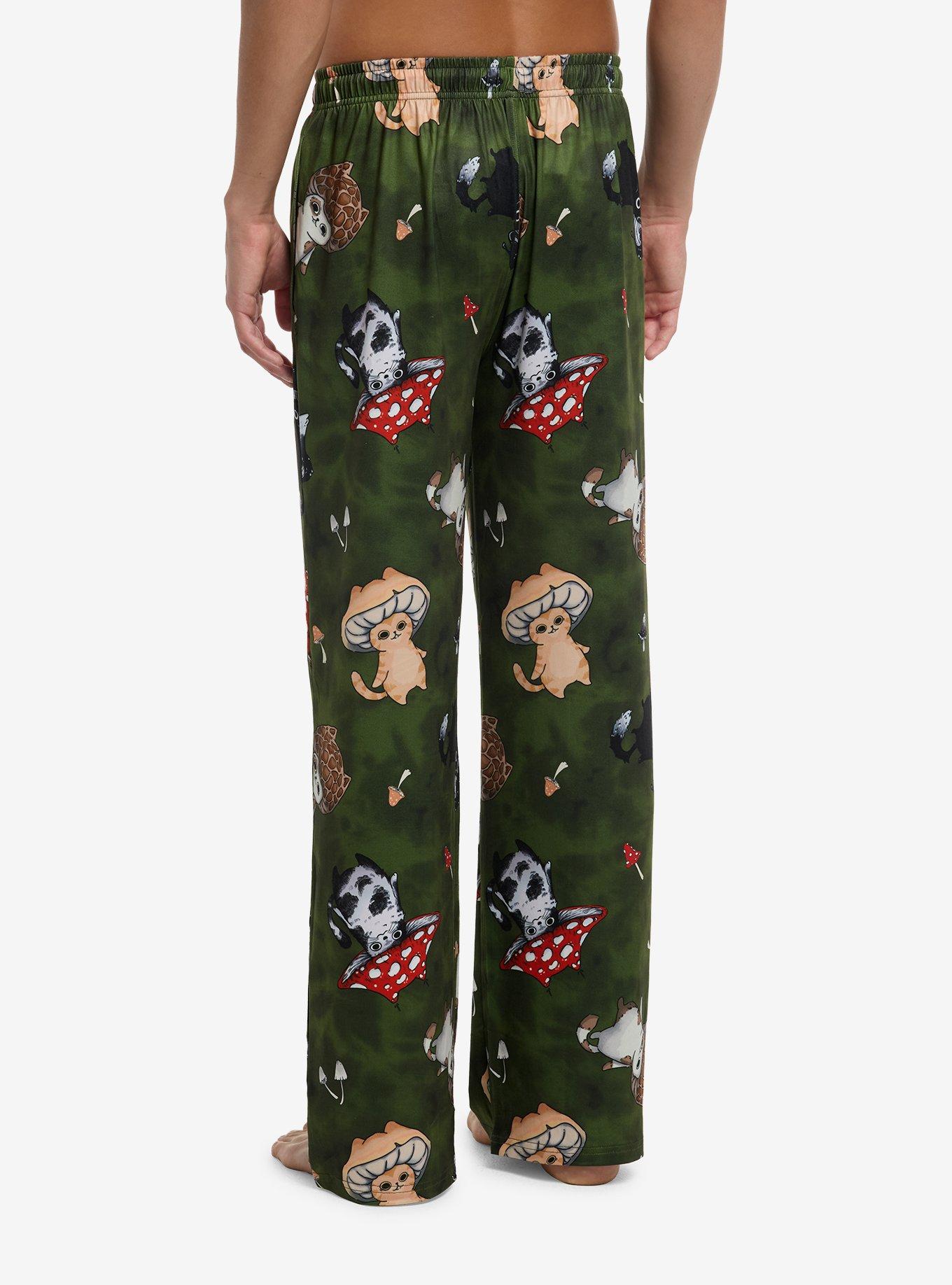 Mushroom Cats Pajama Pants By Guild Of Calamity, , hi-res