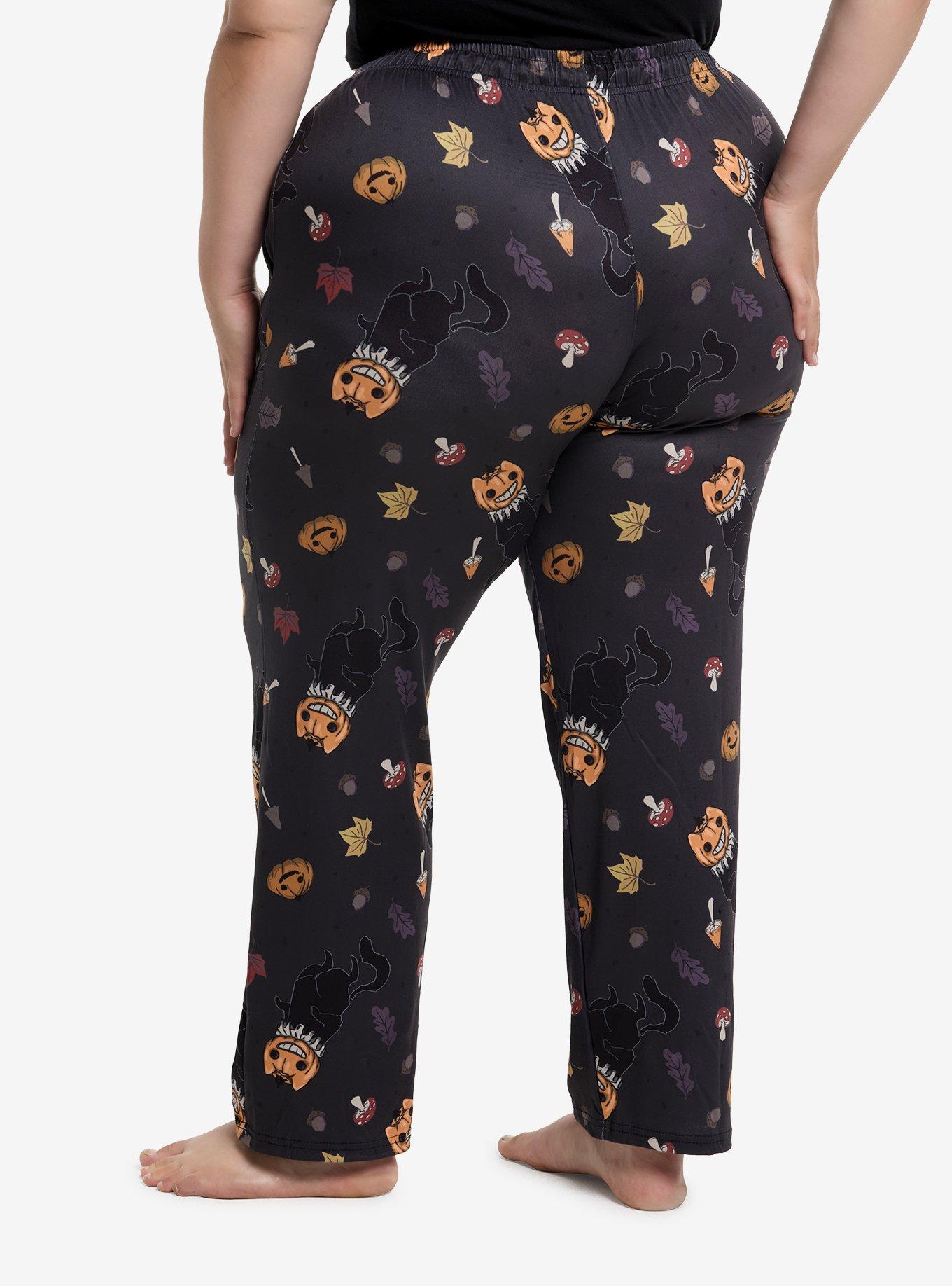 Fall Pumpkin Creatures Pajama Pants By Guild Of Calamity Plus Size, , hi-res