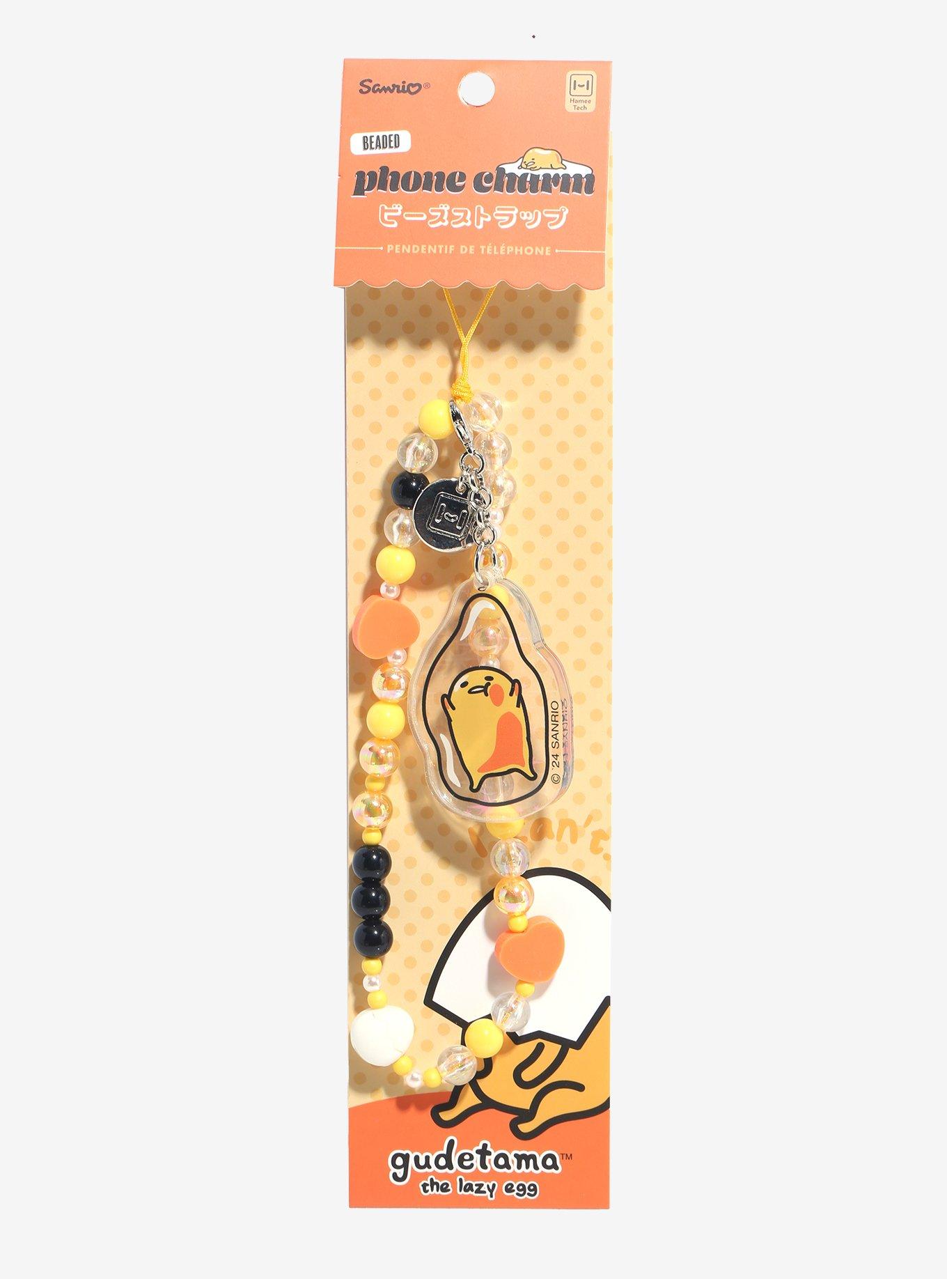 Gudetama Egg Beaded Phone Charm, , hi-res