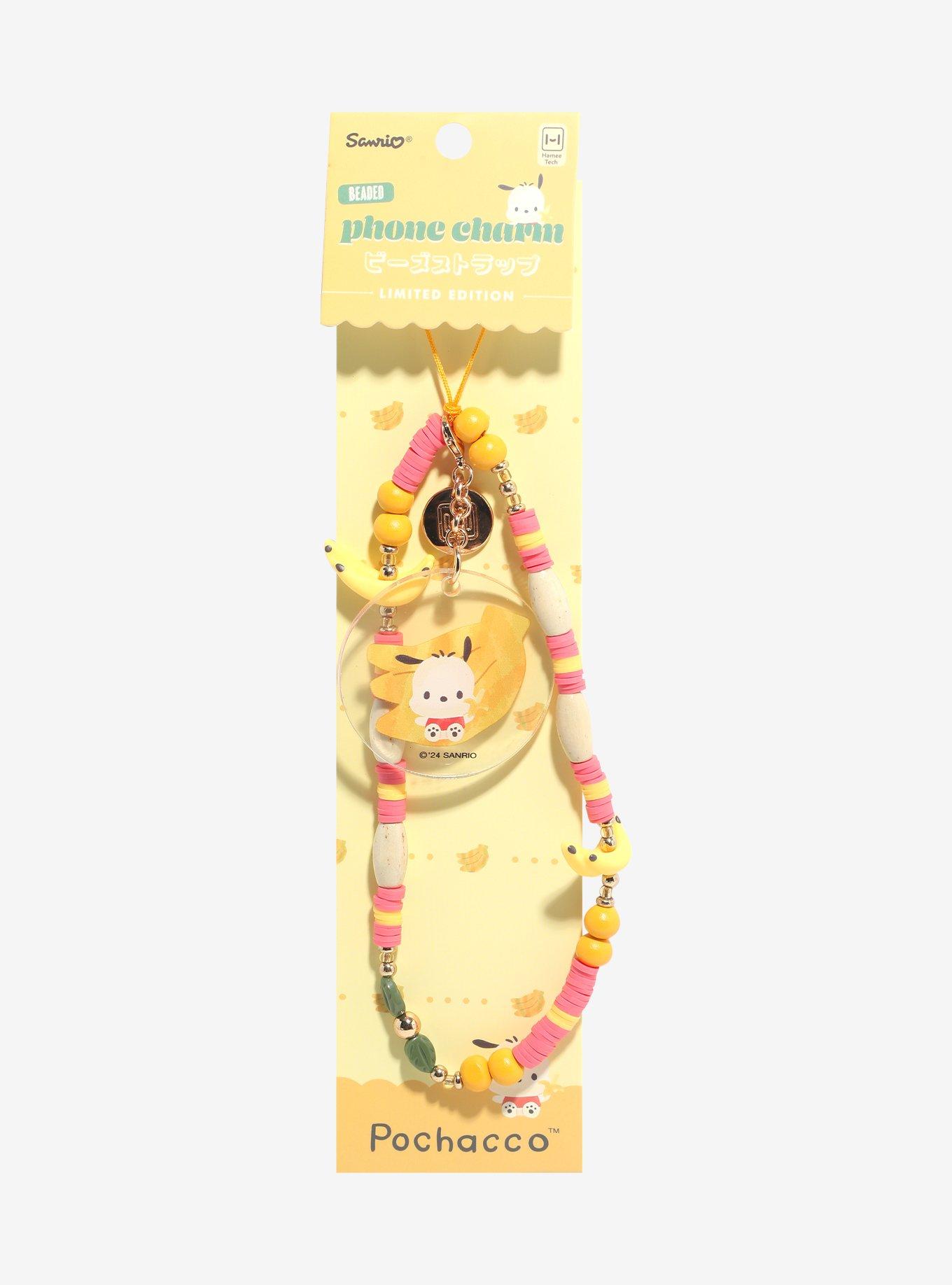 Pochacco Banana Beaded Phone Charm, , hi-res
