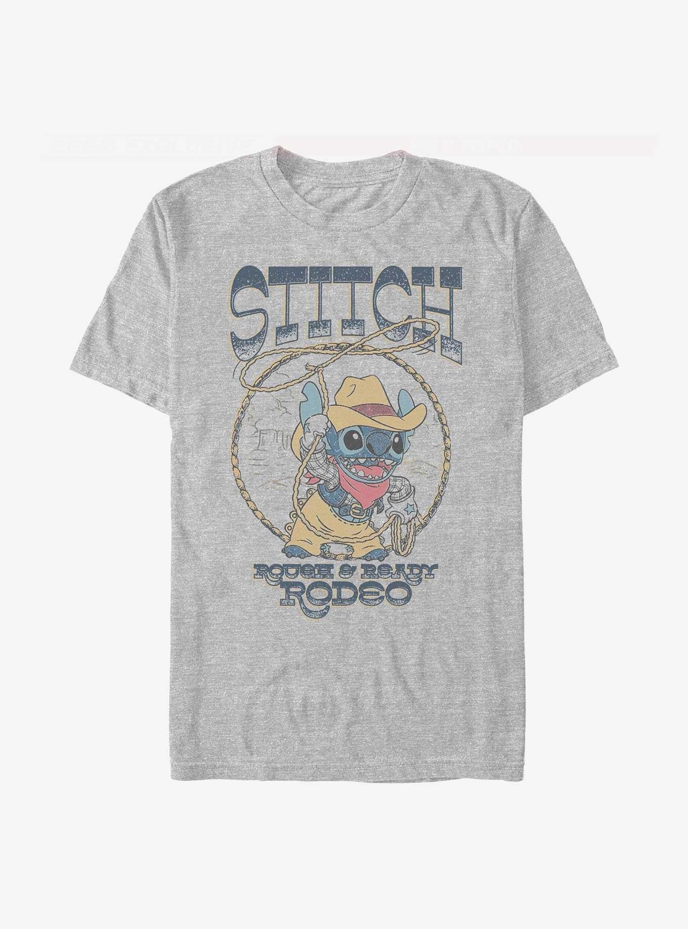 Disney Lilo & Stitch Rough & Ready Rodeo T-Shirt Hot Topic Web Exclusive, ATH HTR, alternate