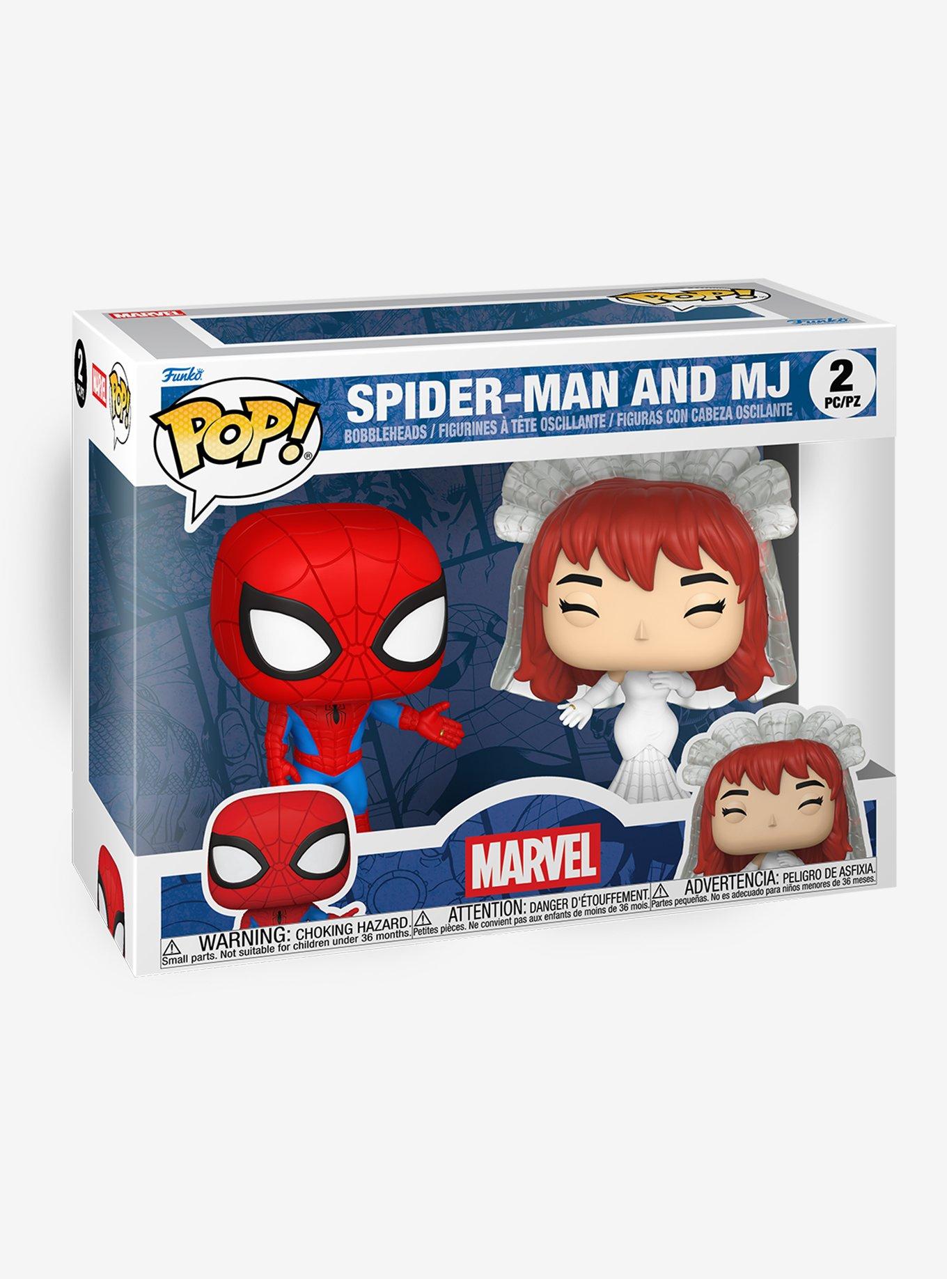 Funko Marvel Pop! Spider-Man And MJ Vinyl Bobble-Head Set, , hi-res