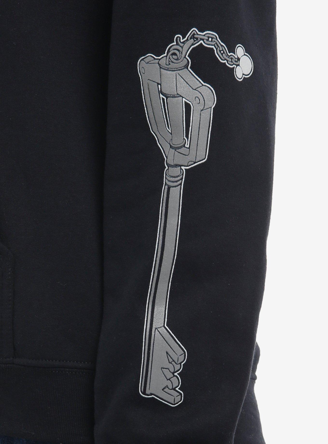 Disney Kingdom Hearts Logo & Keyblade Girls Hoodie, MULTI, alternate