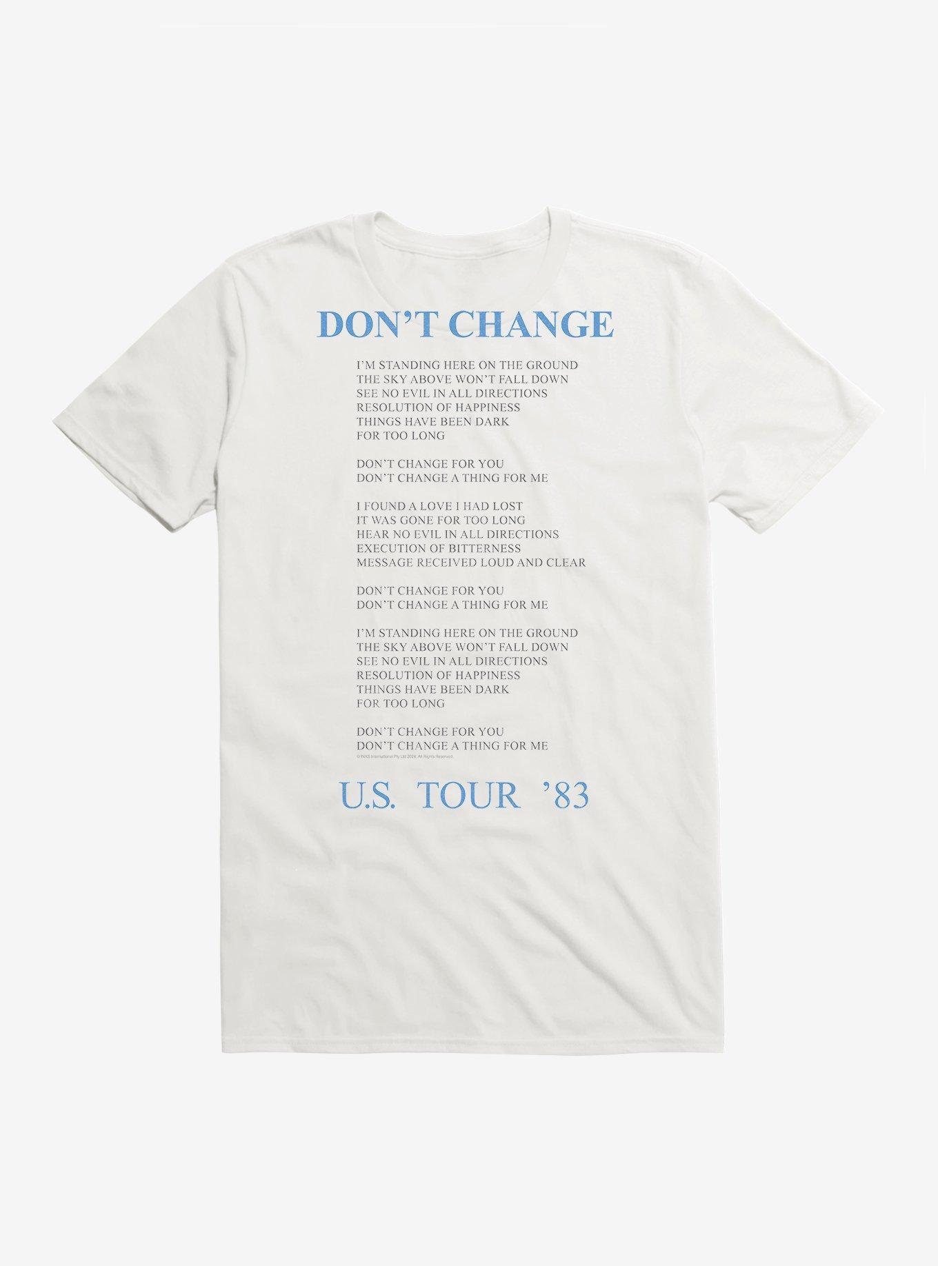 INXS Don't Change U.S. Tour '83 T-Shirt, WHITE, alternate