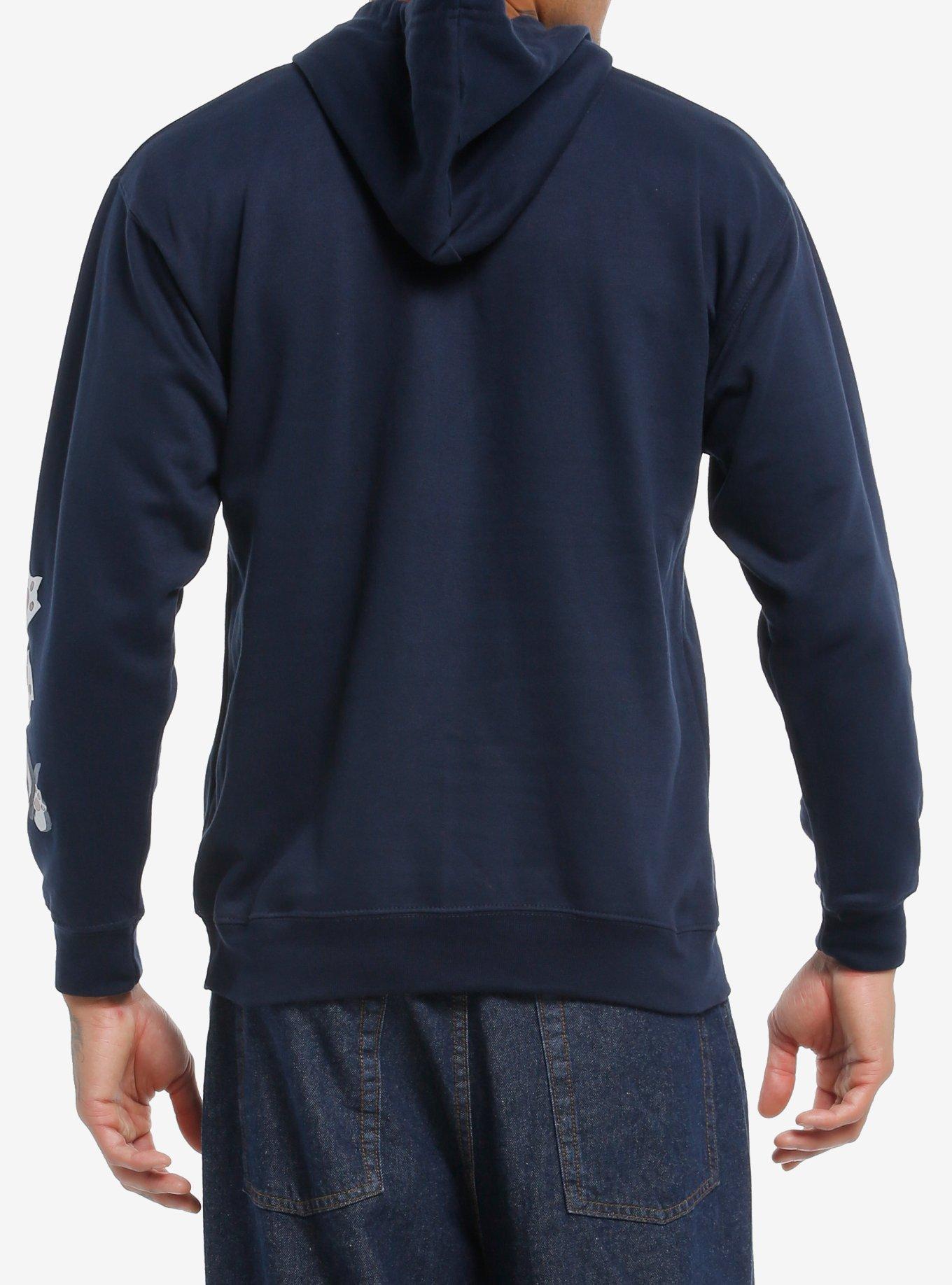 Marvel Rivals Jeff The Land Shark Hoodie, NAVY, alternate