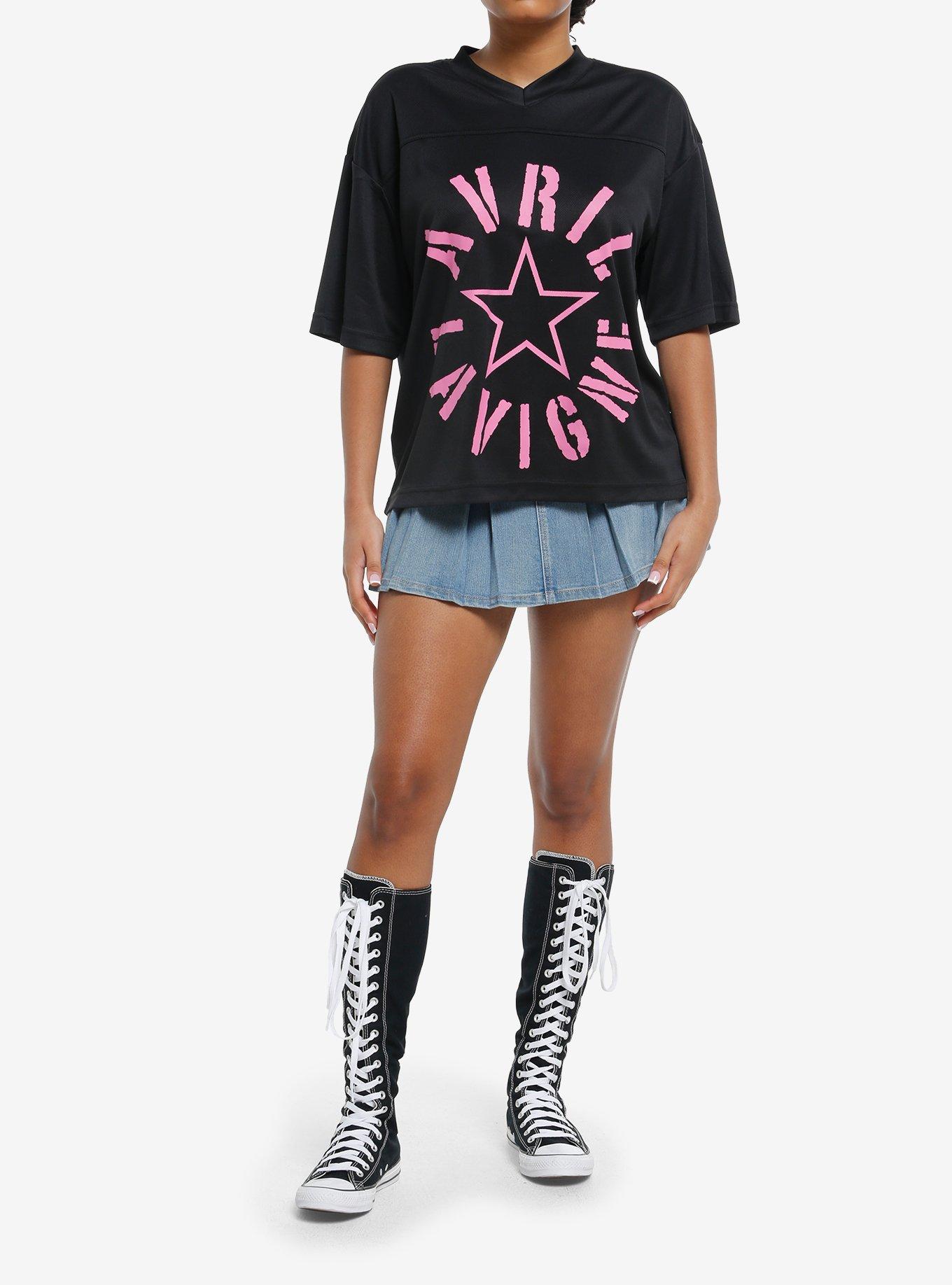 Avril Lavigne Star Football Jersey, BLACK, alternate