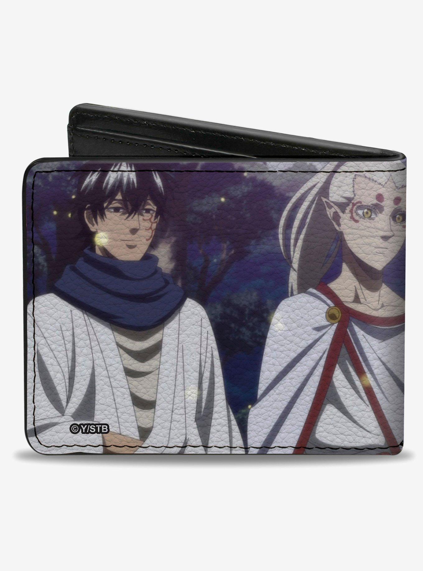 Black Clover Eye of the Midnight Sun Elf Group Scene Bifold Wallet, , hi-res
