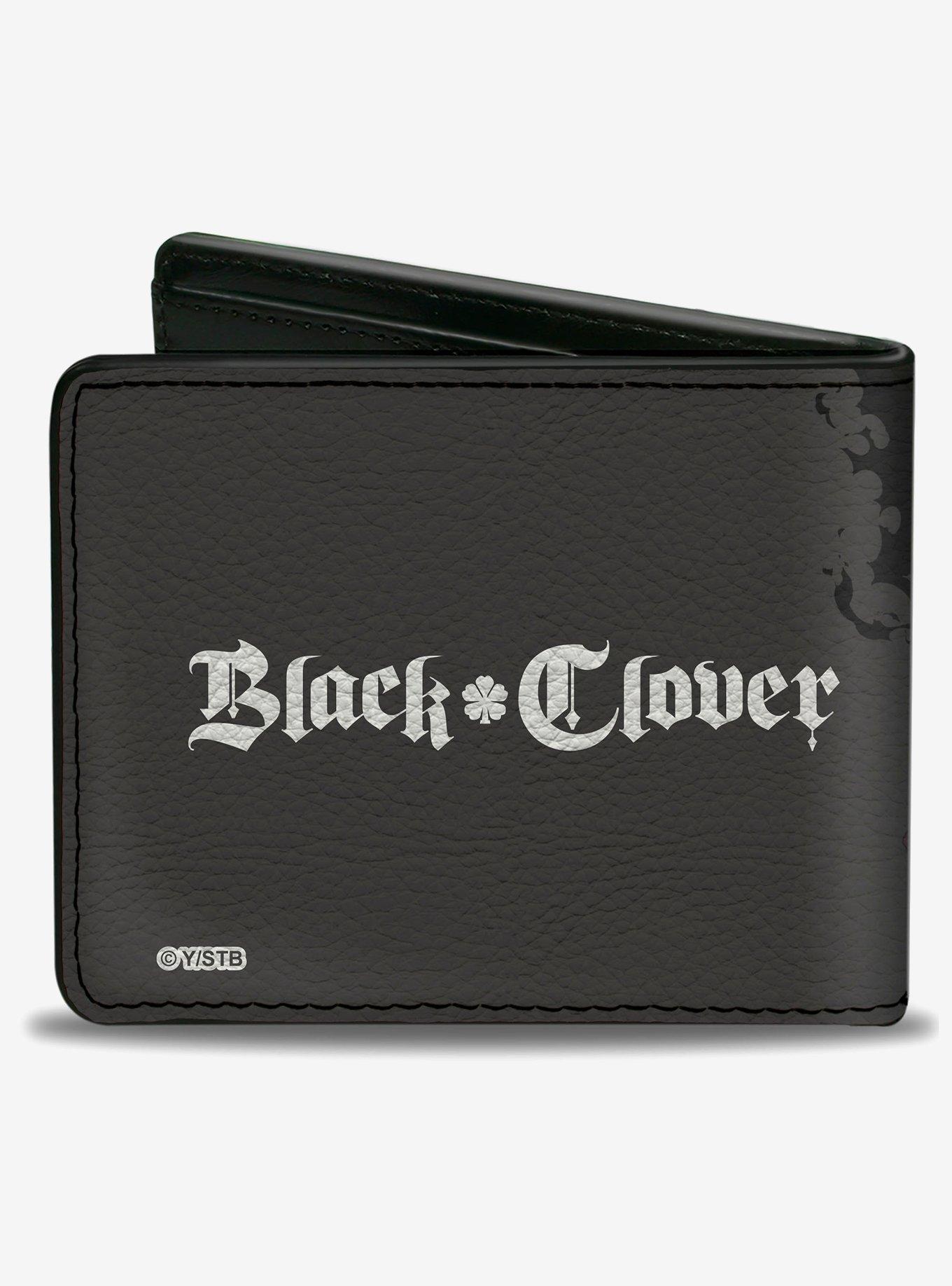 Black Clover Five Character Group Action Pose Bifold Wallet, , hi-res