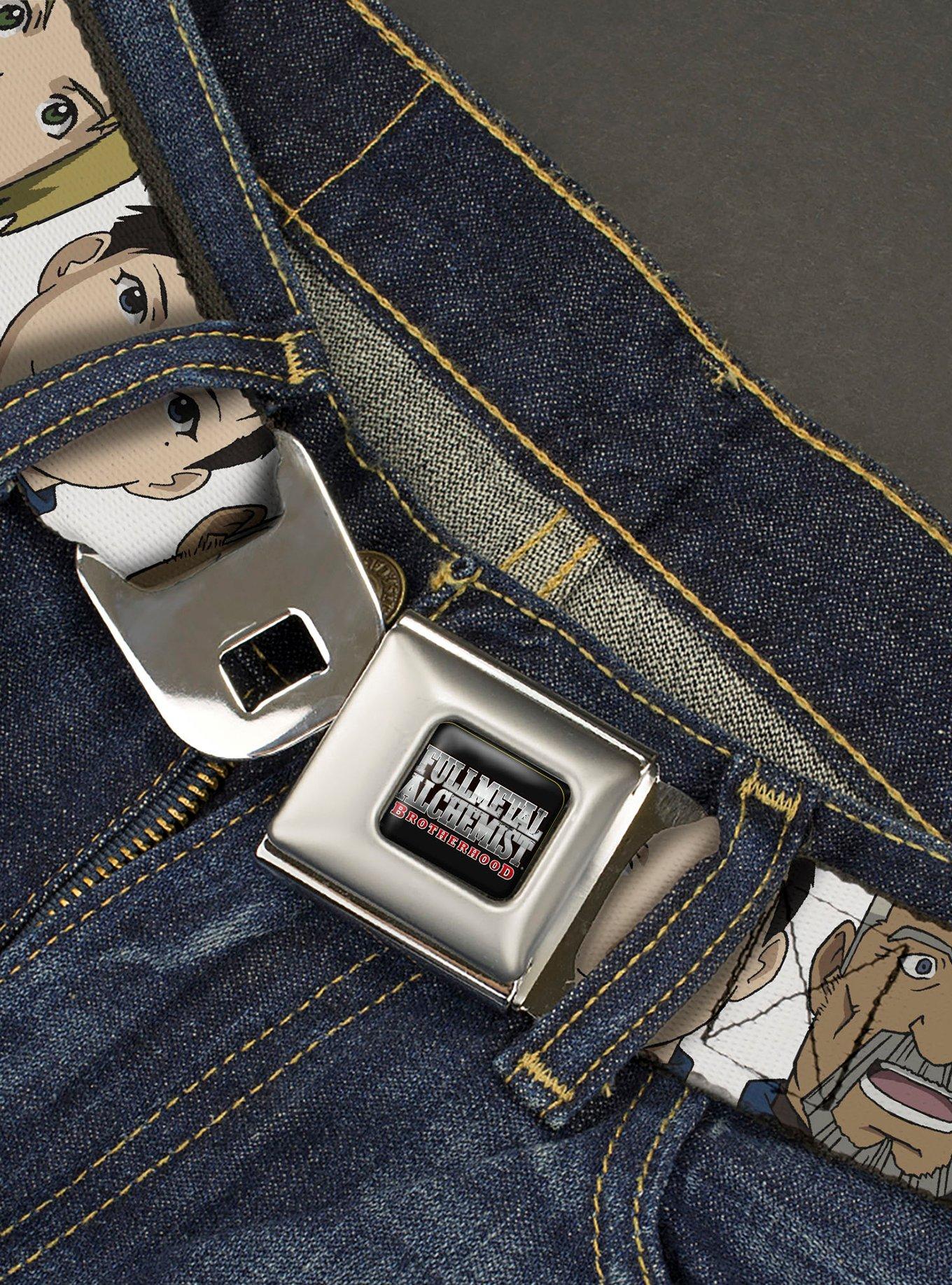 Fullmetal Alchemist: Brotherhood Central Forces Military Faces Seatbelt Buckle Belt, , hi-res
