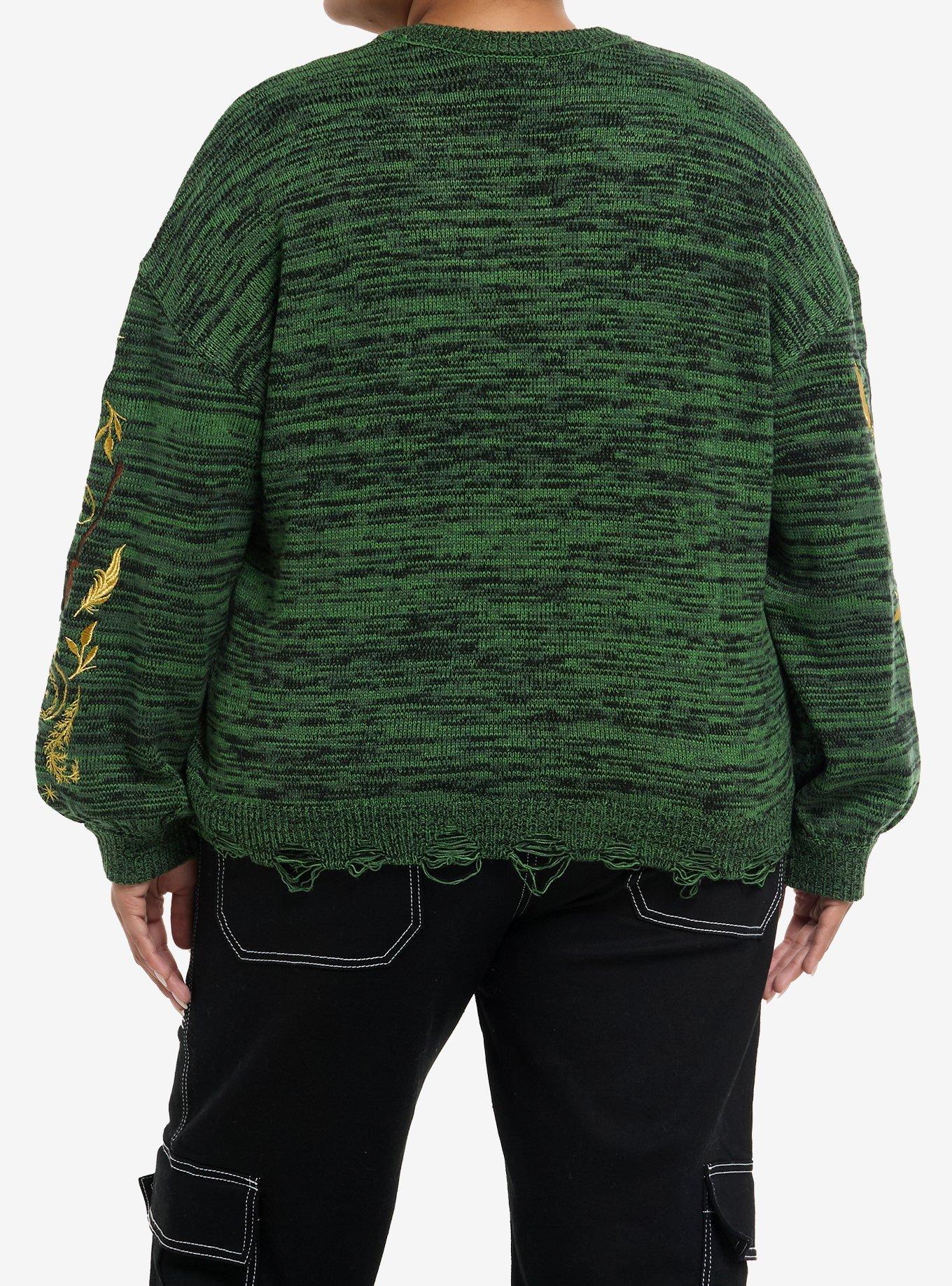 Her Universe Wicked Elphaba Embroidered Girls Cardigan Plus Size, MULTI, alternate