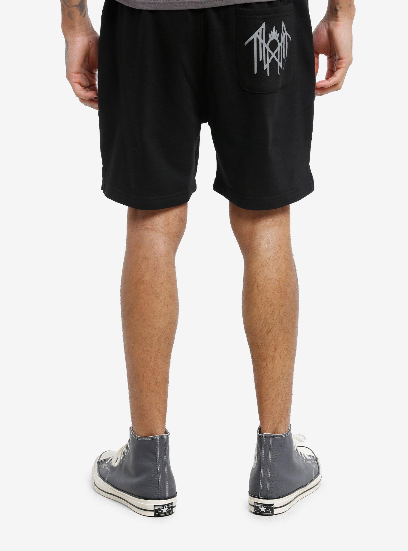 Sleep Token Eyes Collage Fleece Shorts, , hi-res