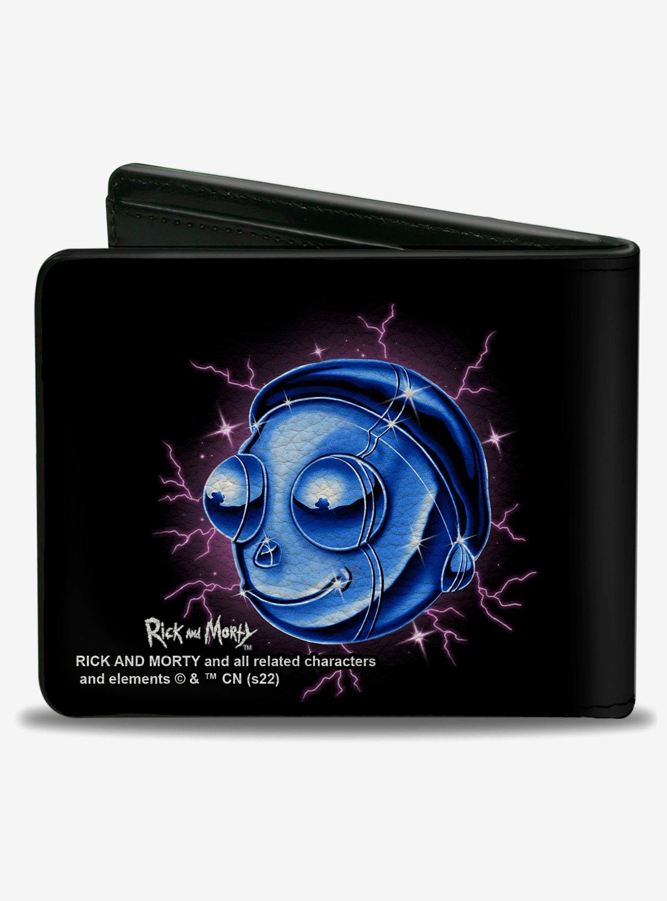 Rick and Morty Electric Faces Bifold Wallet, , alternate