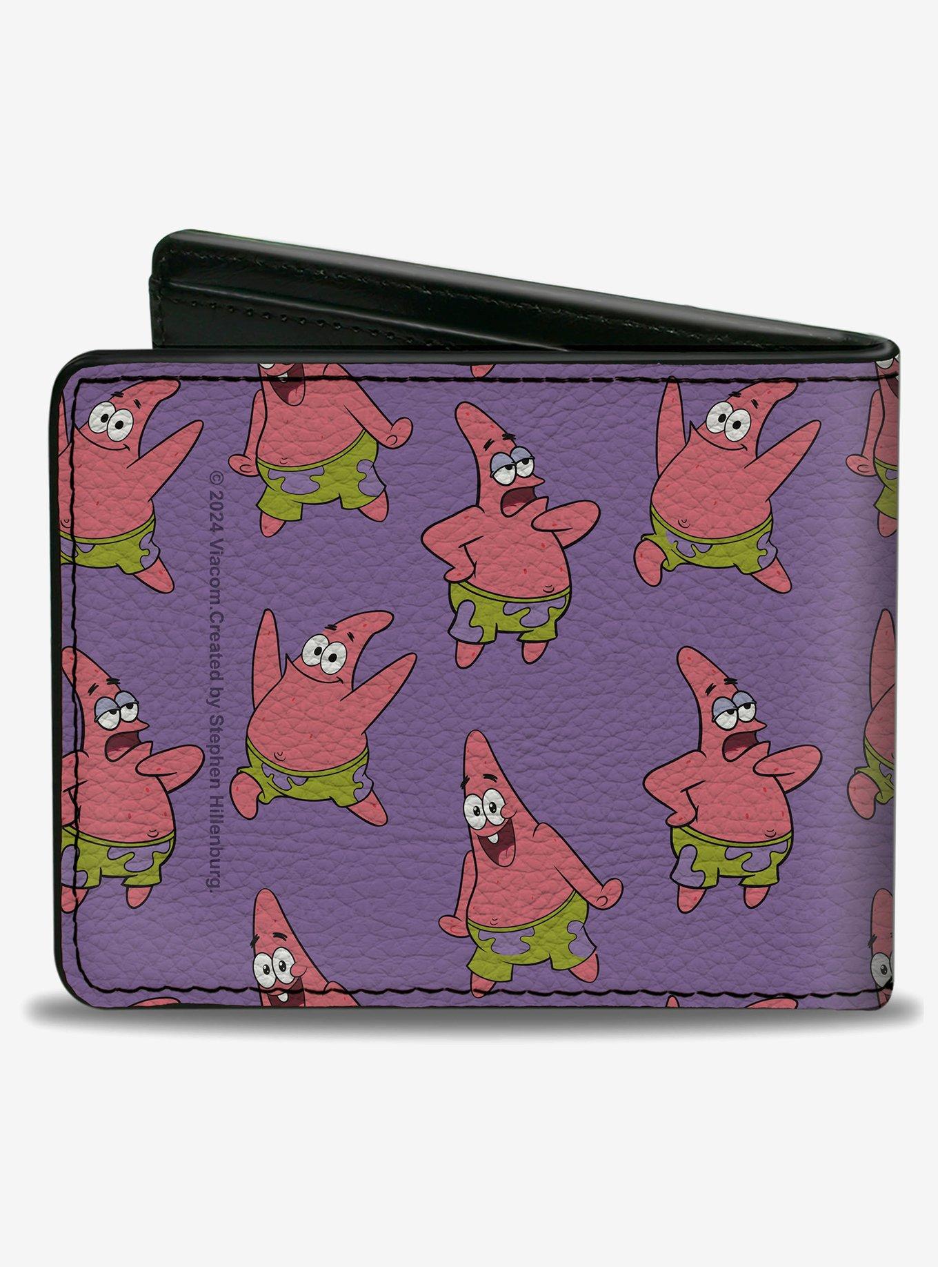 SpongeBob SquarePants Patrick Star Poses Scattered Bifold Wallet, , alternate