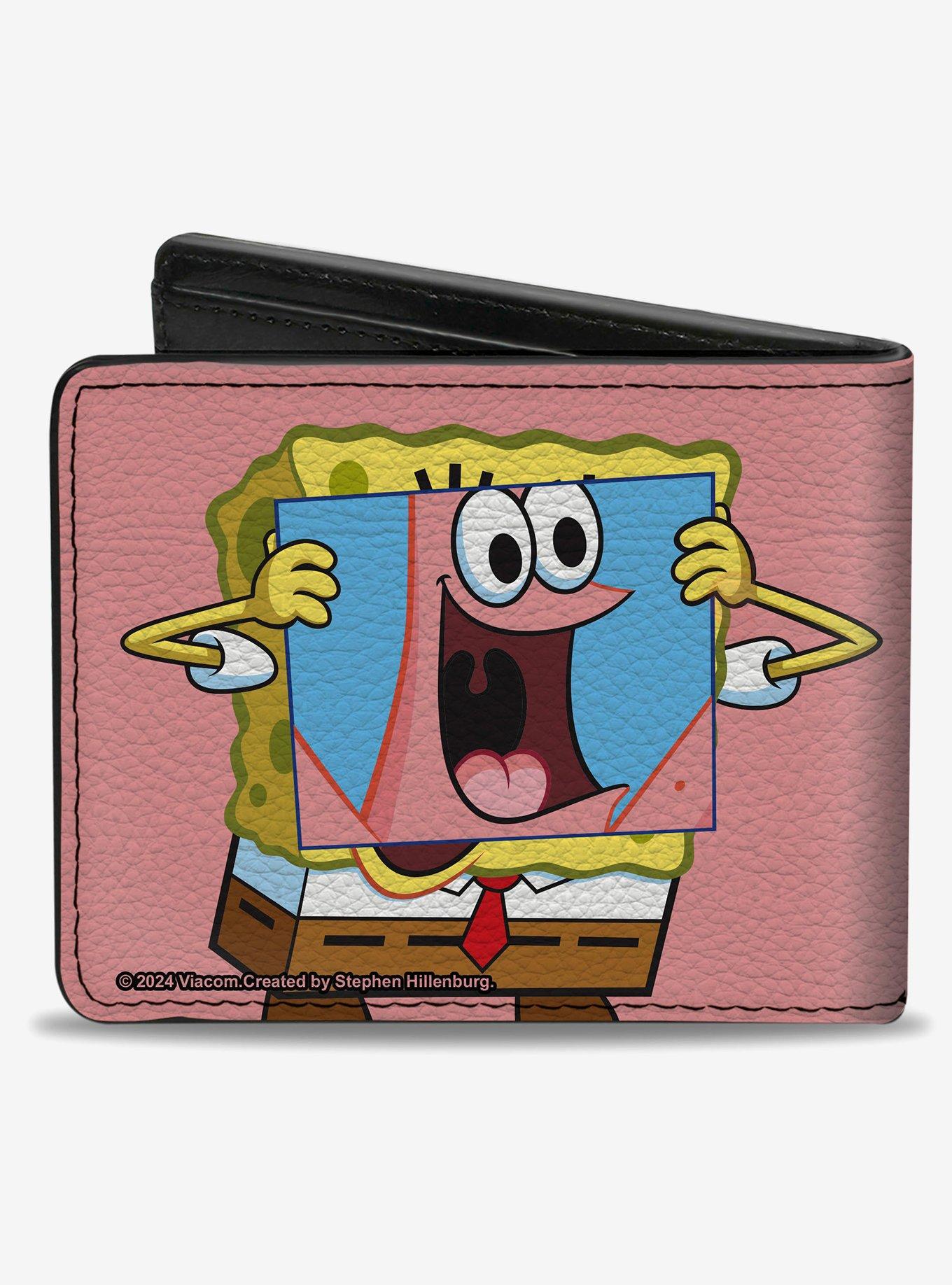 SpongeBob SquarePants Patrick Star Face Cover Up Pose Bifold Wallet, , alternate