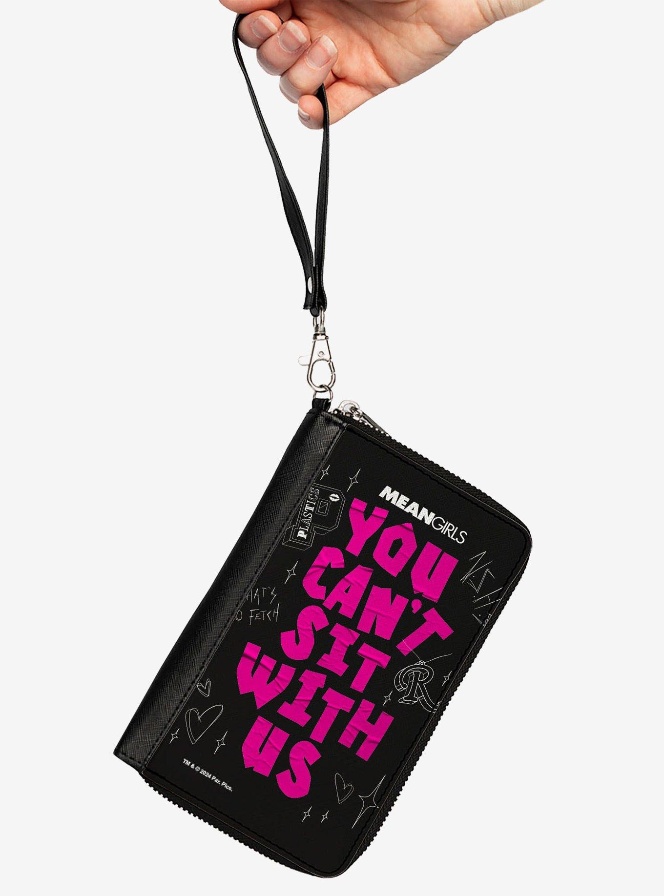 Mean Girls You Can't Sit With Us Doodles Zip Around Wallet, , hi-res