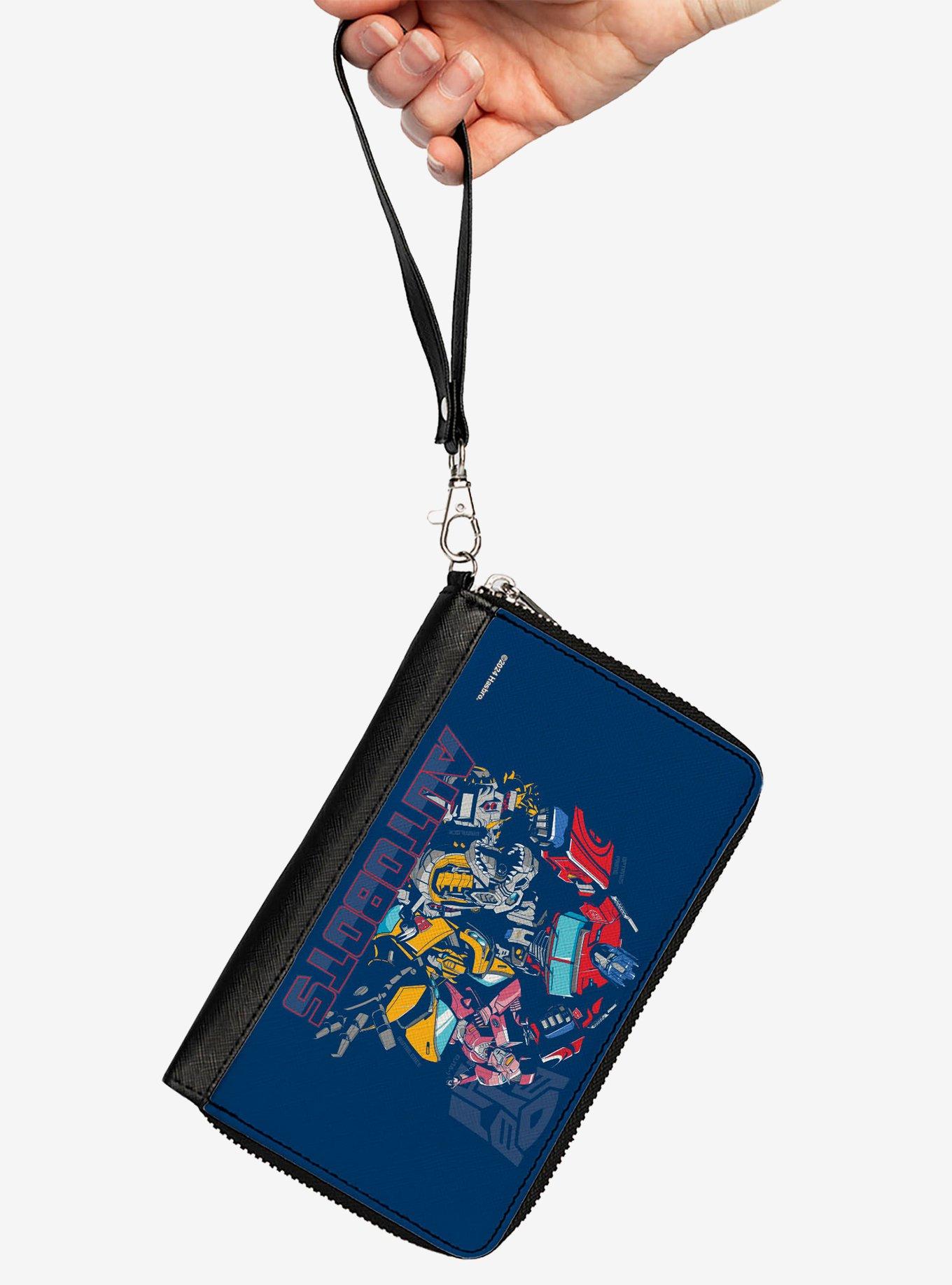 Transformers Autobots Group Pose and Text Zip Around Wallet, , hi-res