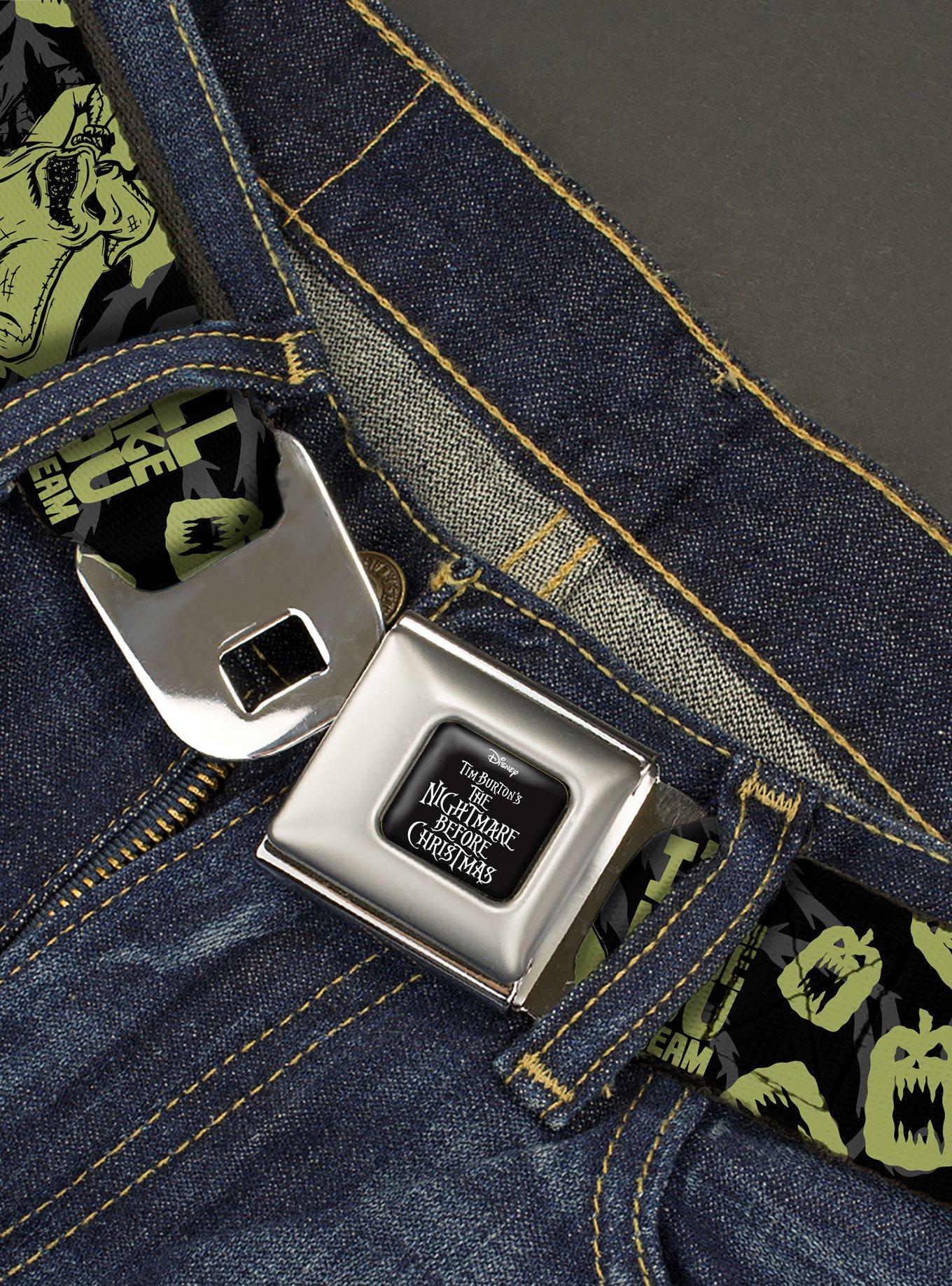 Disney Nightmare Before Christmas Oogie Boogie Scream Seatbelt Buckle Belt, , hi-res