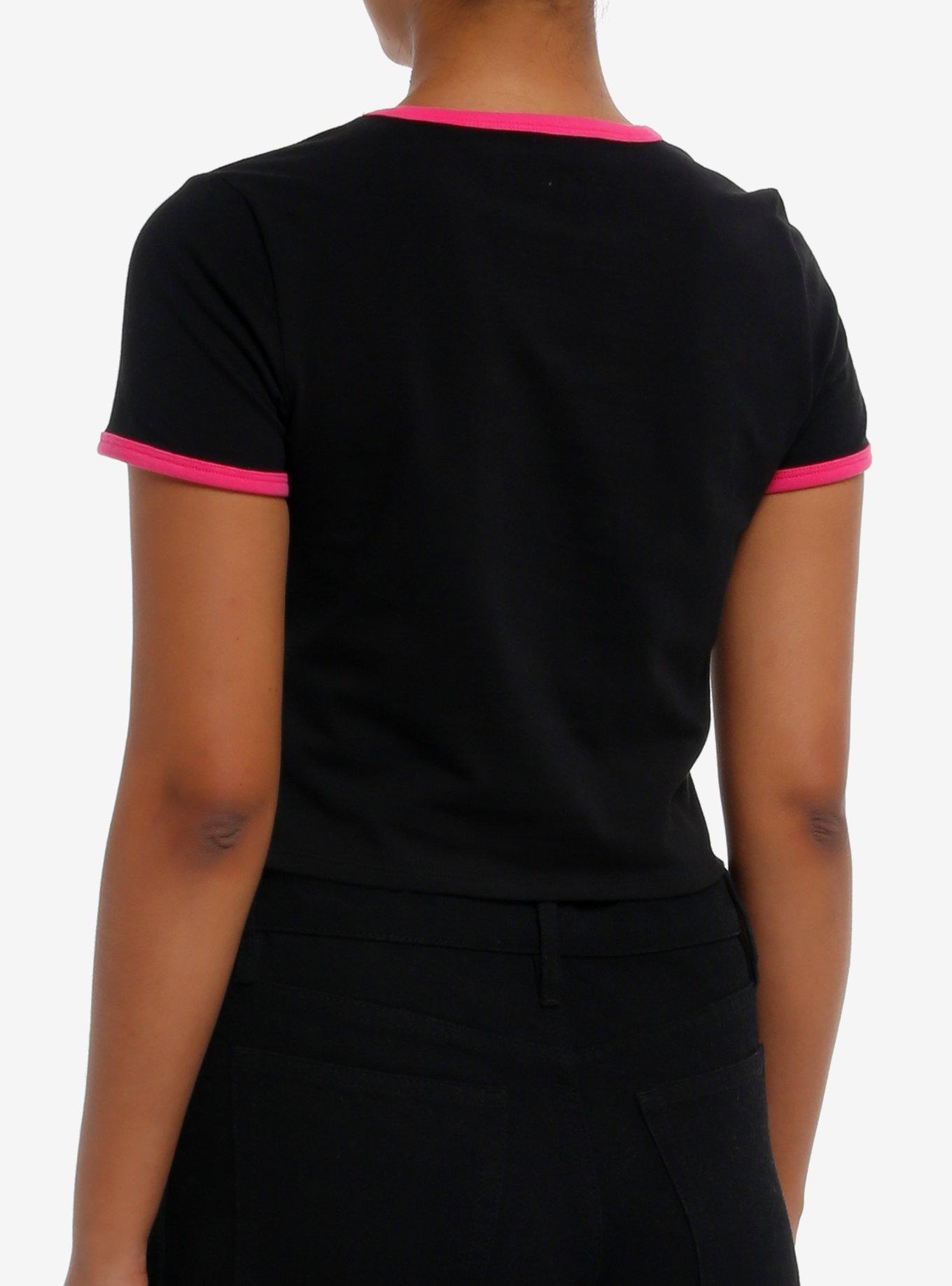 Hazbin Hotel Velvette Ringer Baby T-Shirt, PINK, alternate