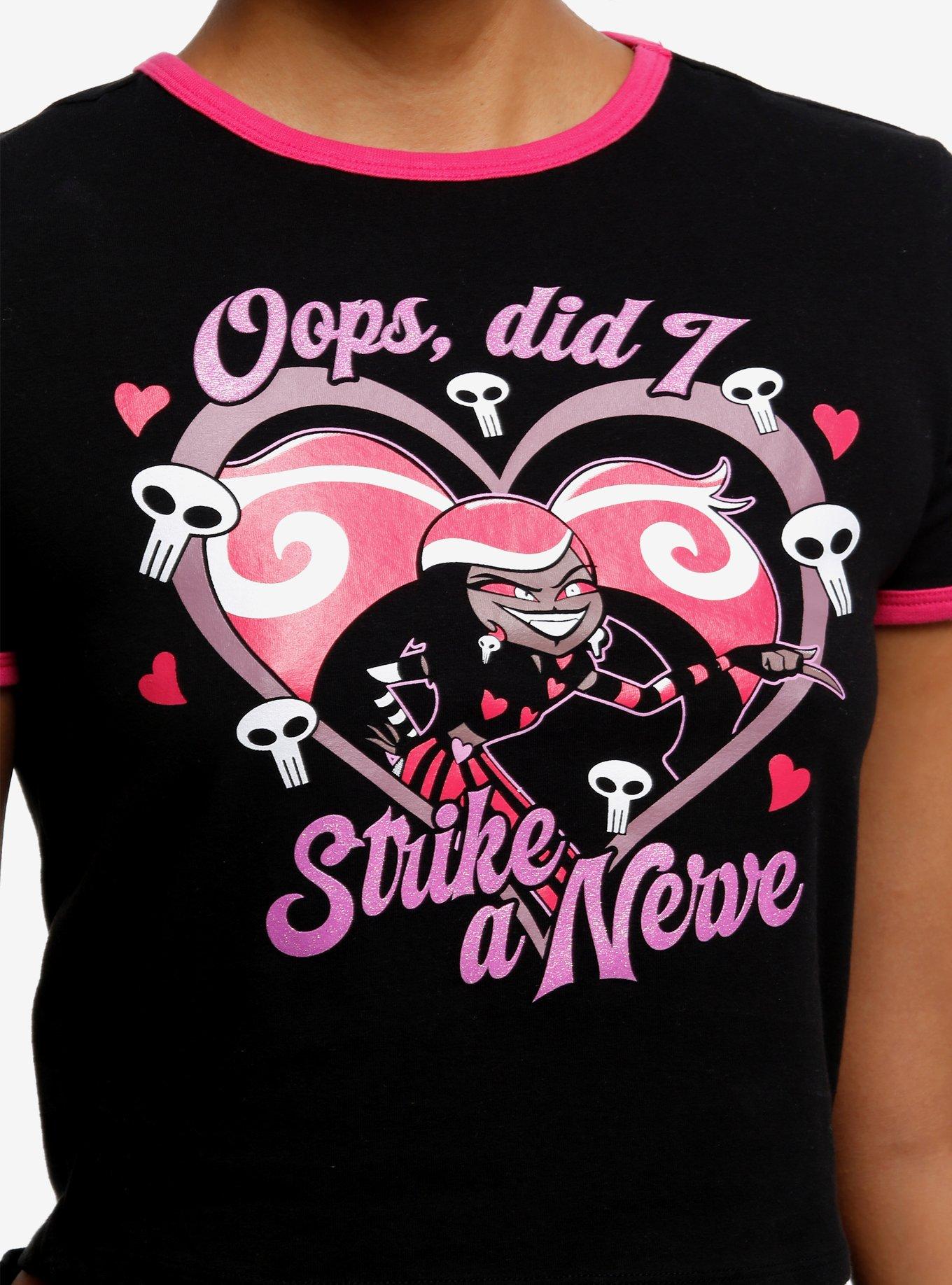 Hazbin Hotel Velvette Ringer Baby T-Shirt, PINK, alternate