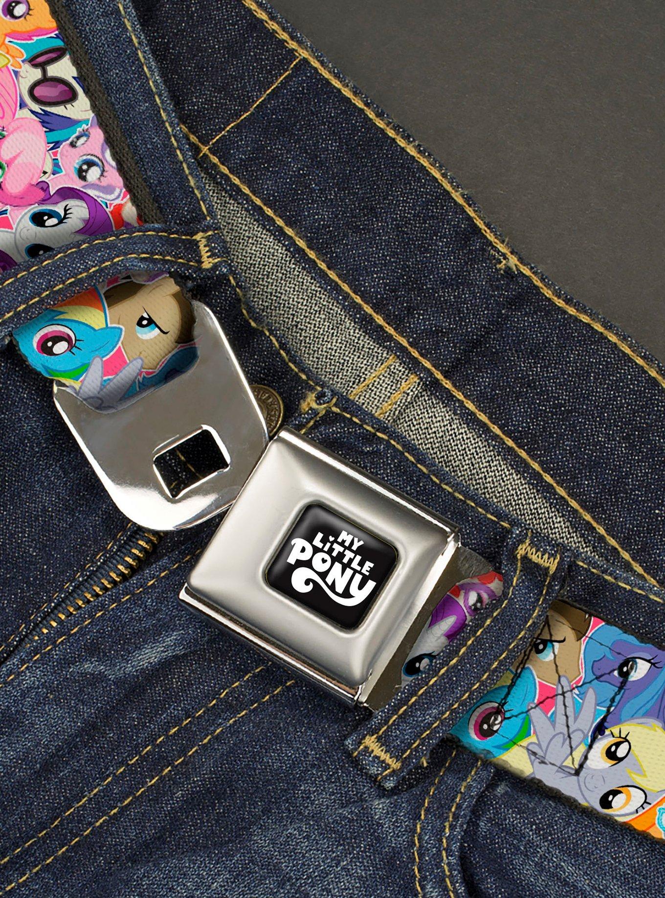 My Little Pony Ponies Expressions Stacked Seatbelt Buckle Belt, , hi-res