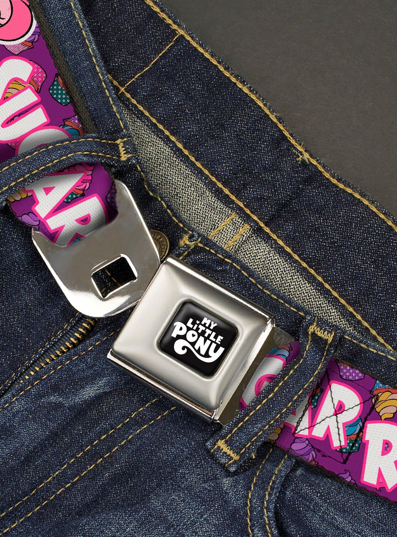 My Little Pony Pinkie Pie and Rainbow Dash Sugar Rush Seatbelt Buckle Belt, , hi-res