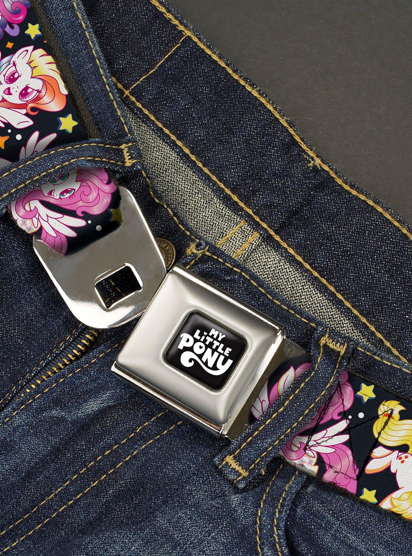 My Little Pony Five Retro Pony Action Pose Seatbelt Buckle Belt, , hi-res
