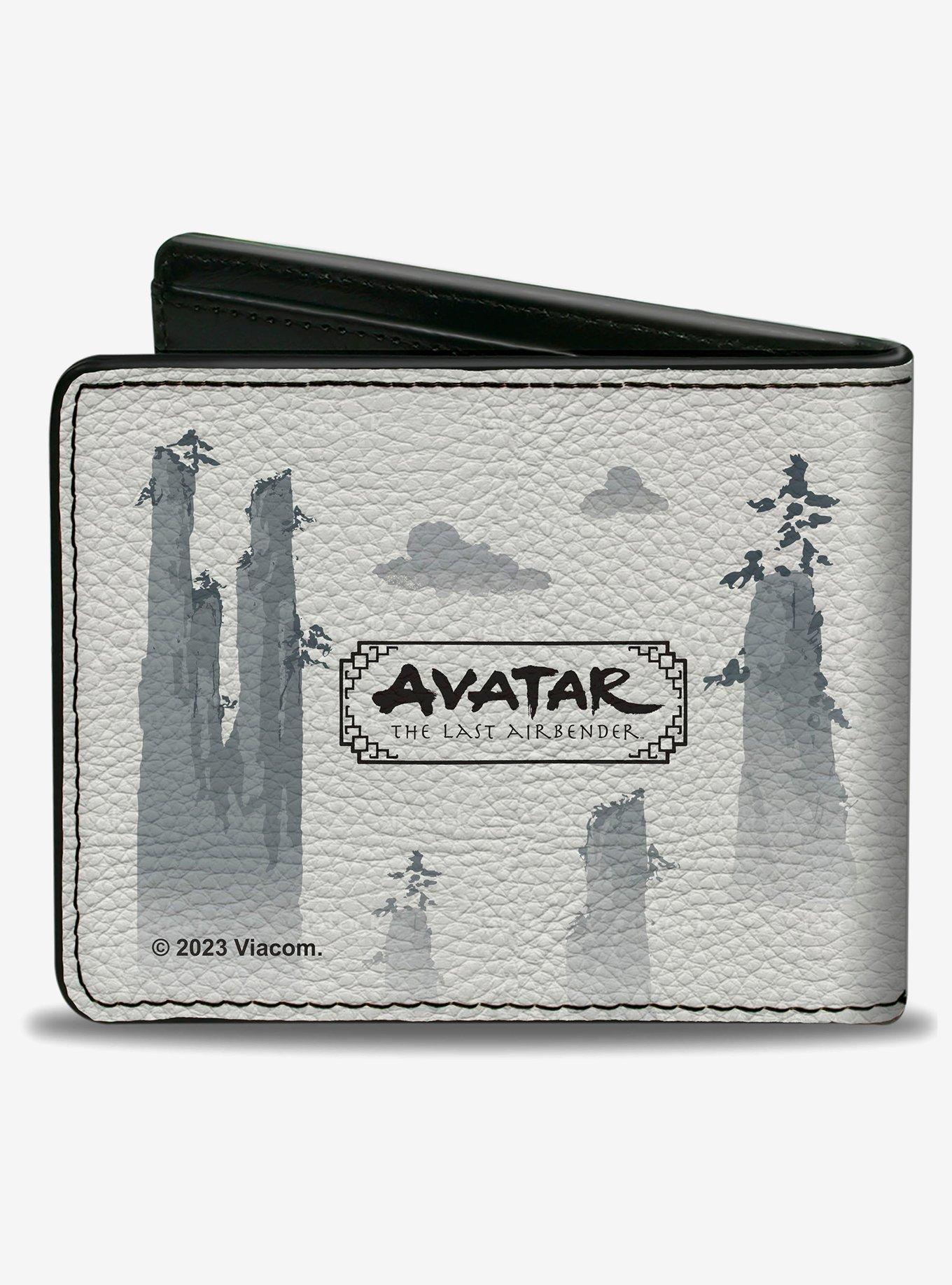 Avatar: The Last Airbender Aang Bending Pose and Scenery Bifold Wallet, , alternate