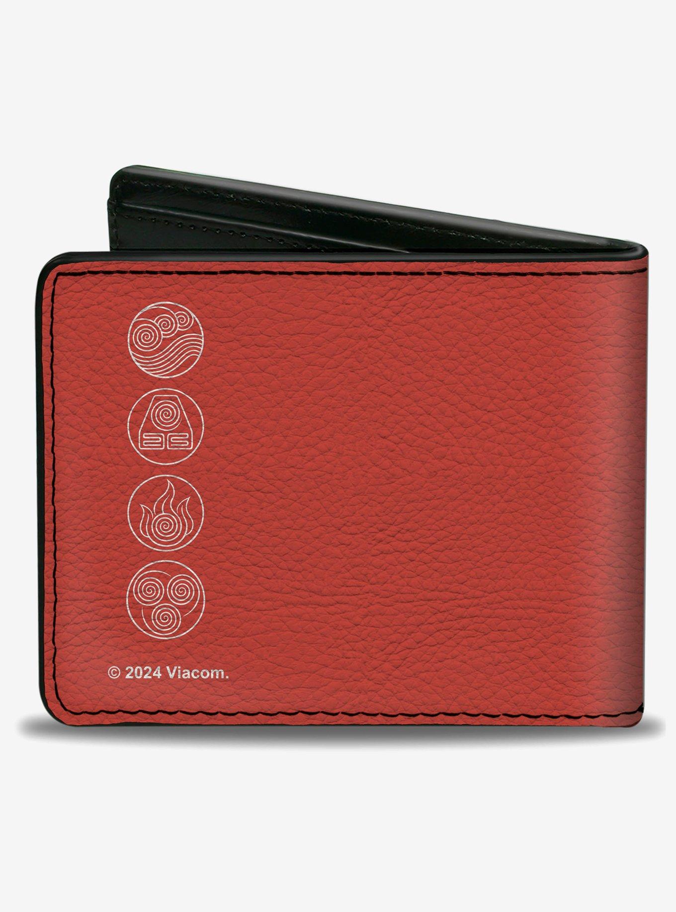 Avatar: The Last Airbender Aang Staff and Elements Icons Bifold Wallet, , hi-res