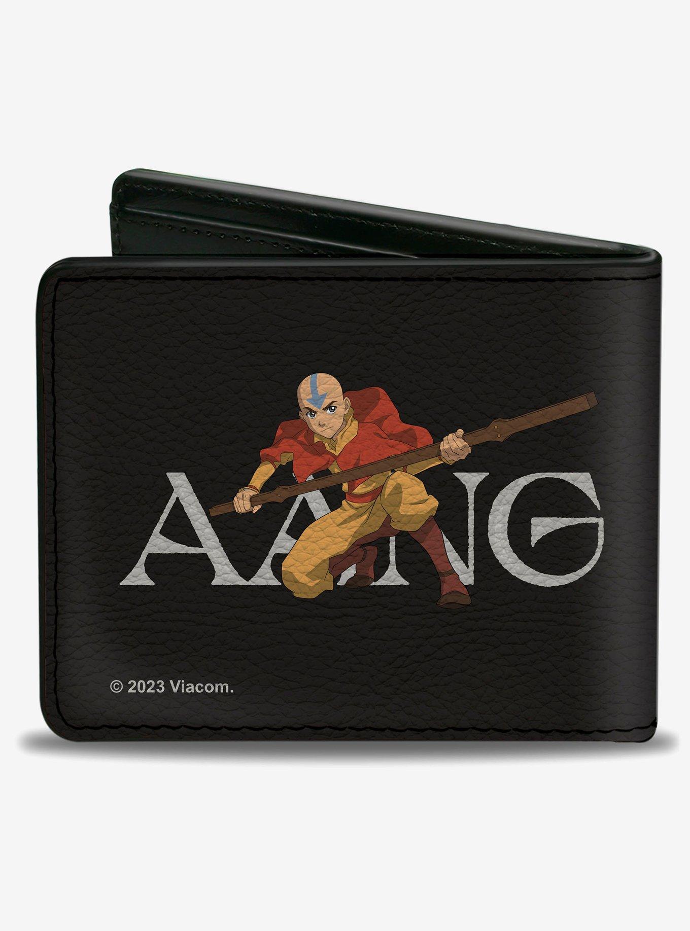 Avatar: The Last Airbender Aang Airbender Staff Pose Bifold Wallet, , alternate