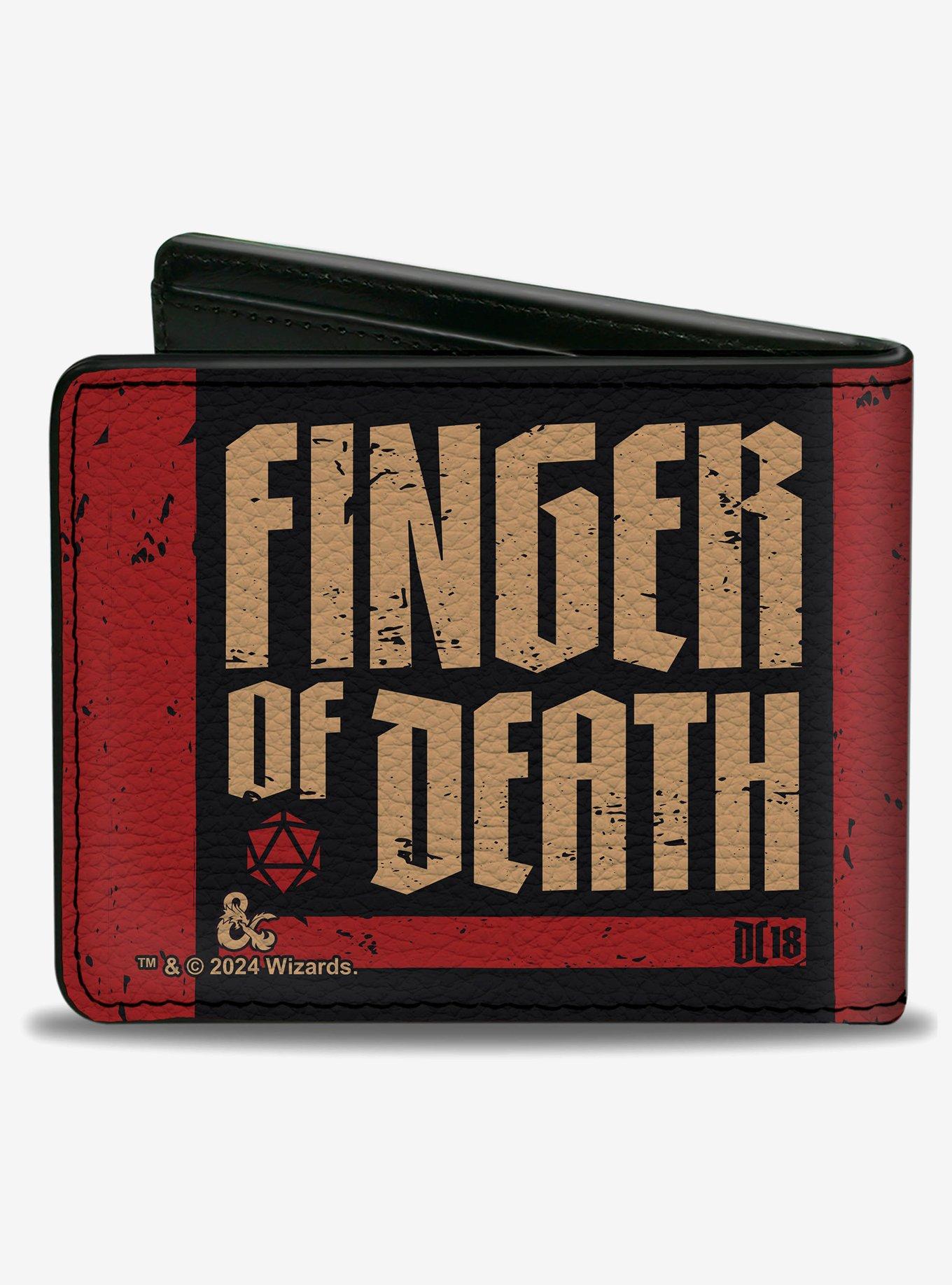 Dungeons & Dragons Finger of Death Signal Stripes Bifold Wallet, , hi-res