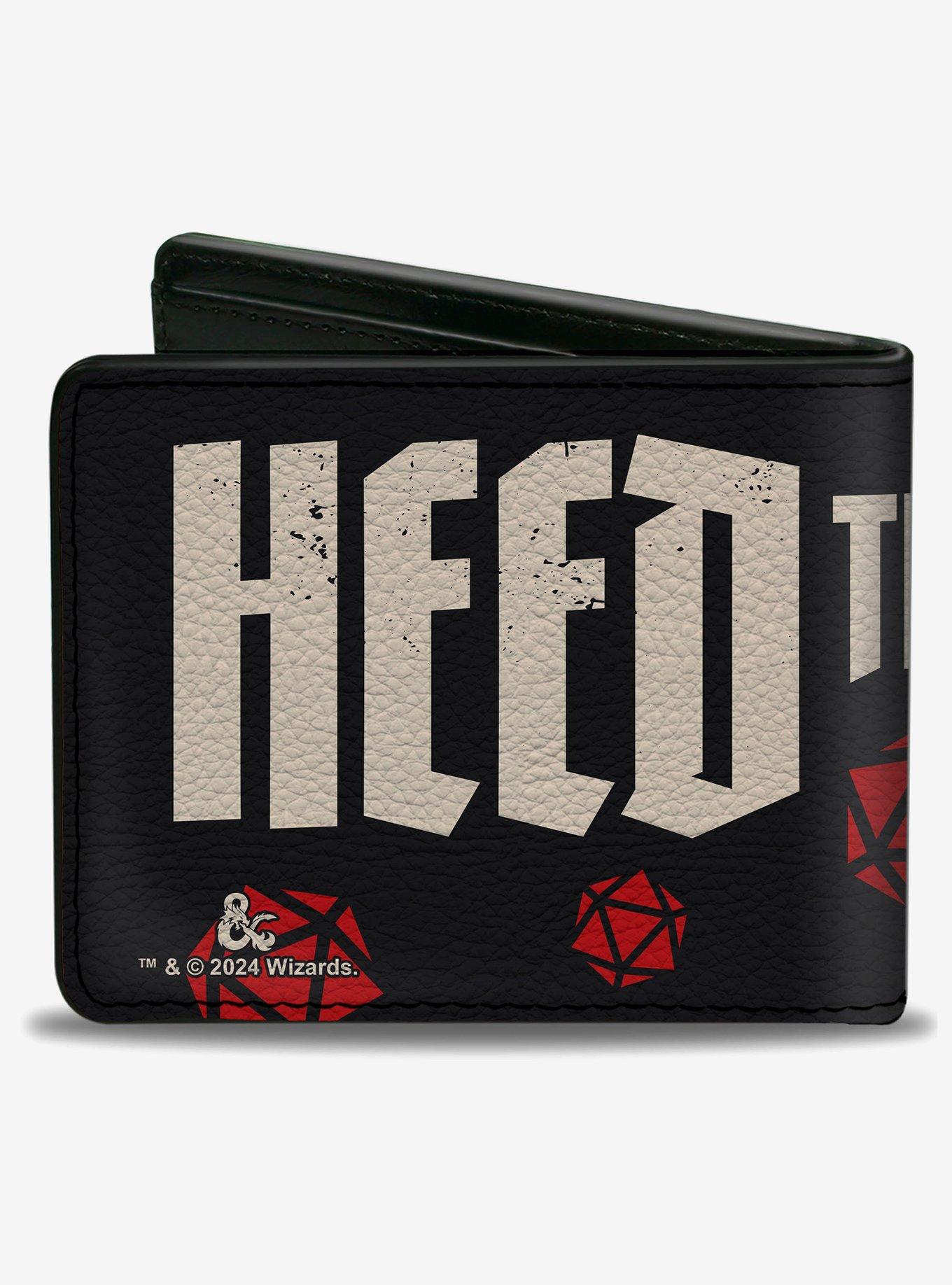 Dungeons & Dragons Heed The Call With Dice Bifold Wallet, , alternate