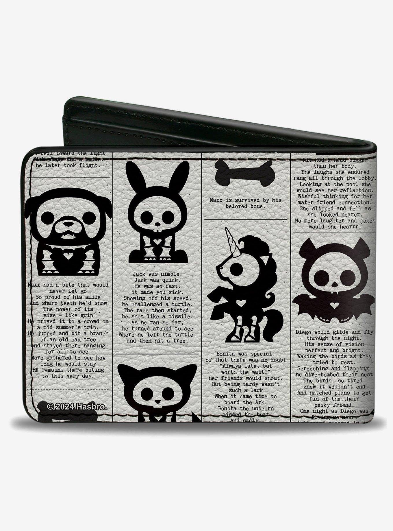 Skelanimals Obituary Announcements Bifold Wallet, , hi-res