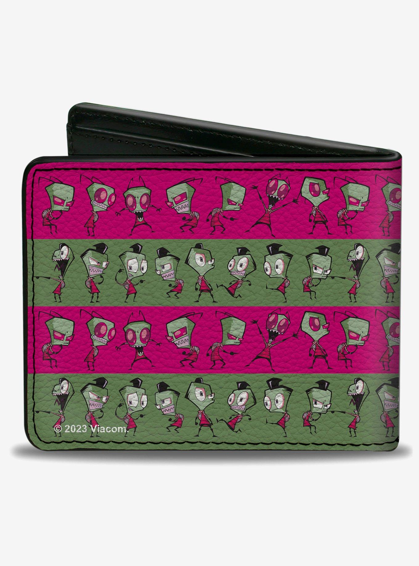 Invader Zim and Human Disguise Poses Stripe Bifold Wallet, , hi-res