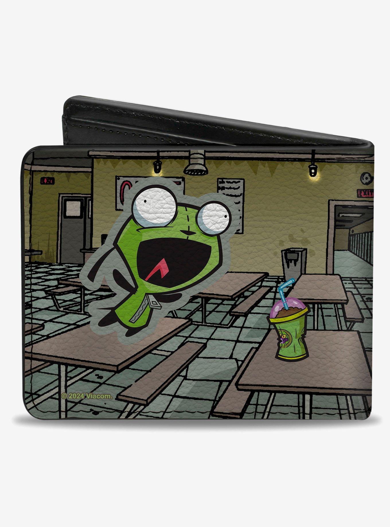Invader Zim GIR Dog Cafeteria Poses and Title Logo Bifold Wallet, , hi-res