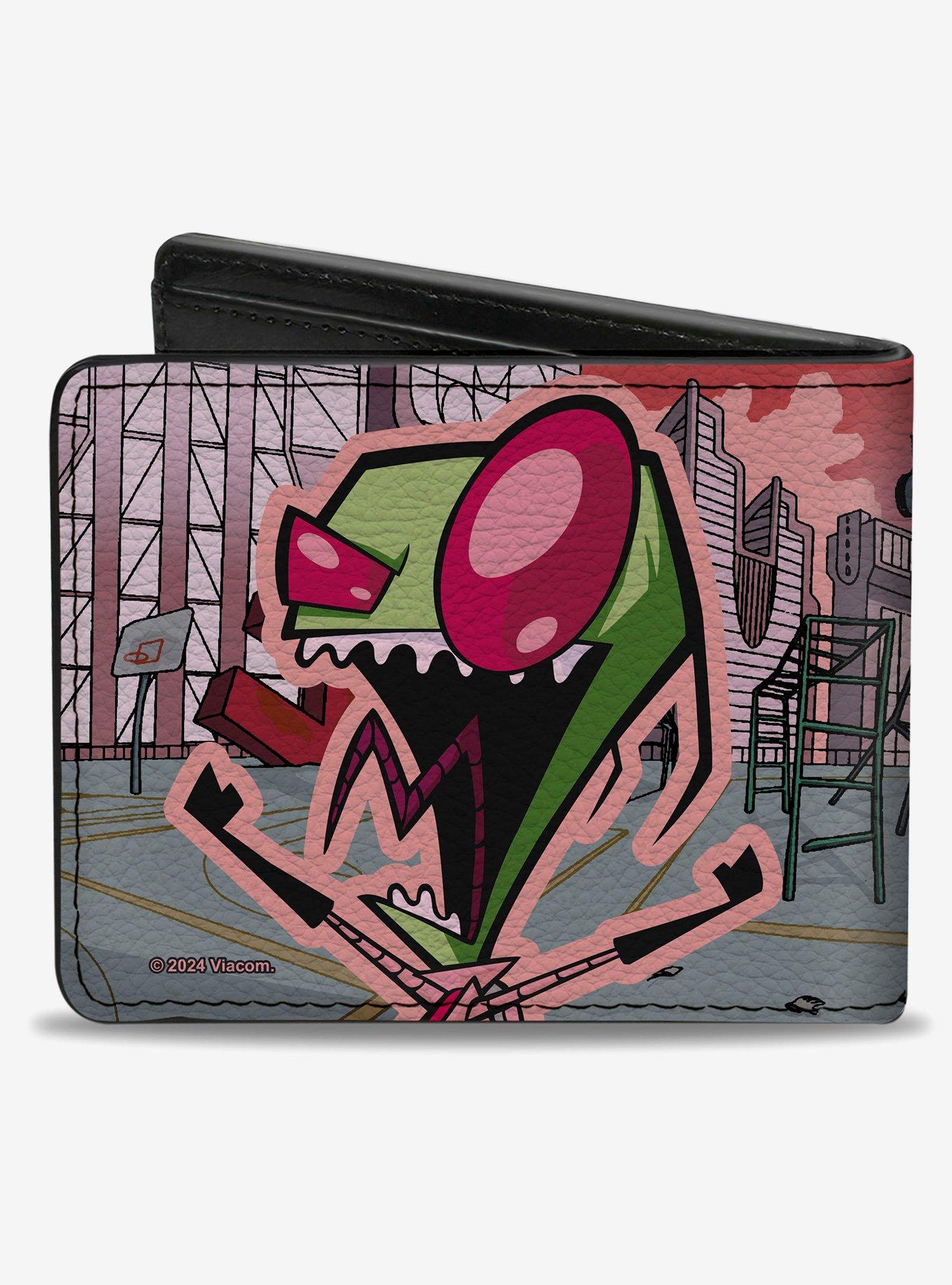 Invader Zim and GIR Dog Rooftop Scene Bifold Wallet, , hi-res