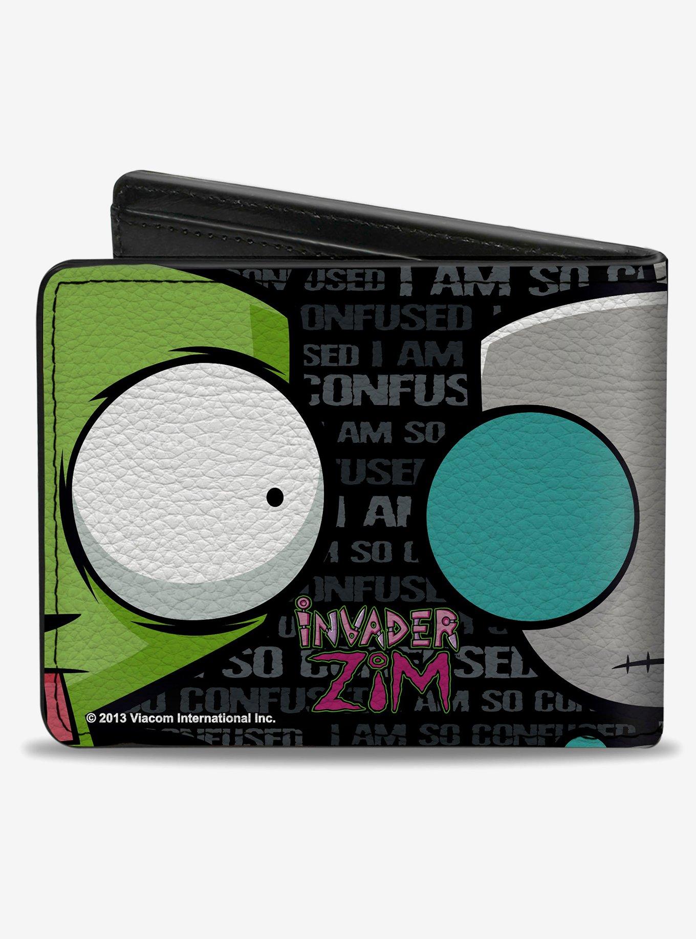 Invader Zim Robot Close Up I Am So Confused Bifold Wallet, , hi-res