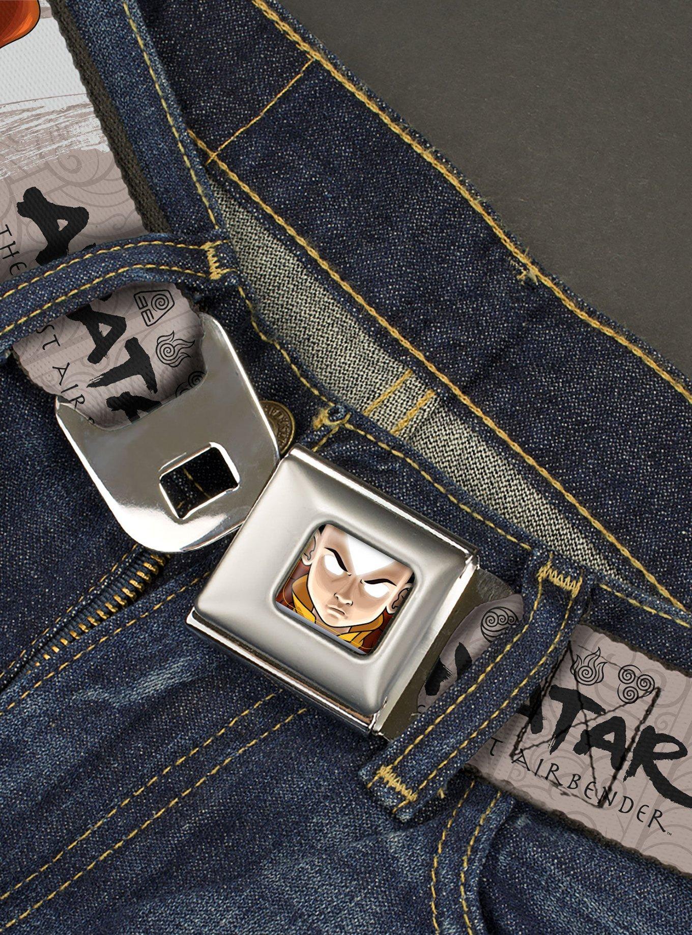 Avatar: The Last Airbender Aang Pose and Title Seatbelt Buckle Belt, , hi-res