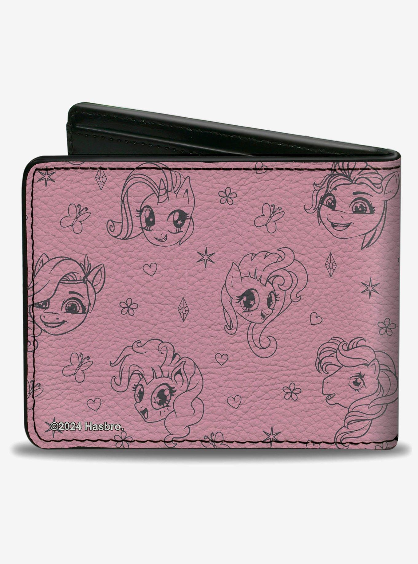 My Little Pony Title Logo With Pony and Cutie Mark Bifold Wallet, , hi-res