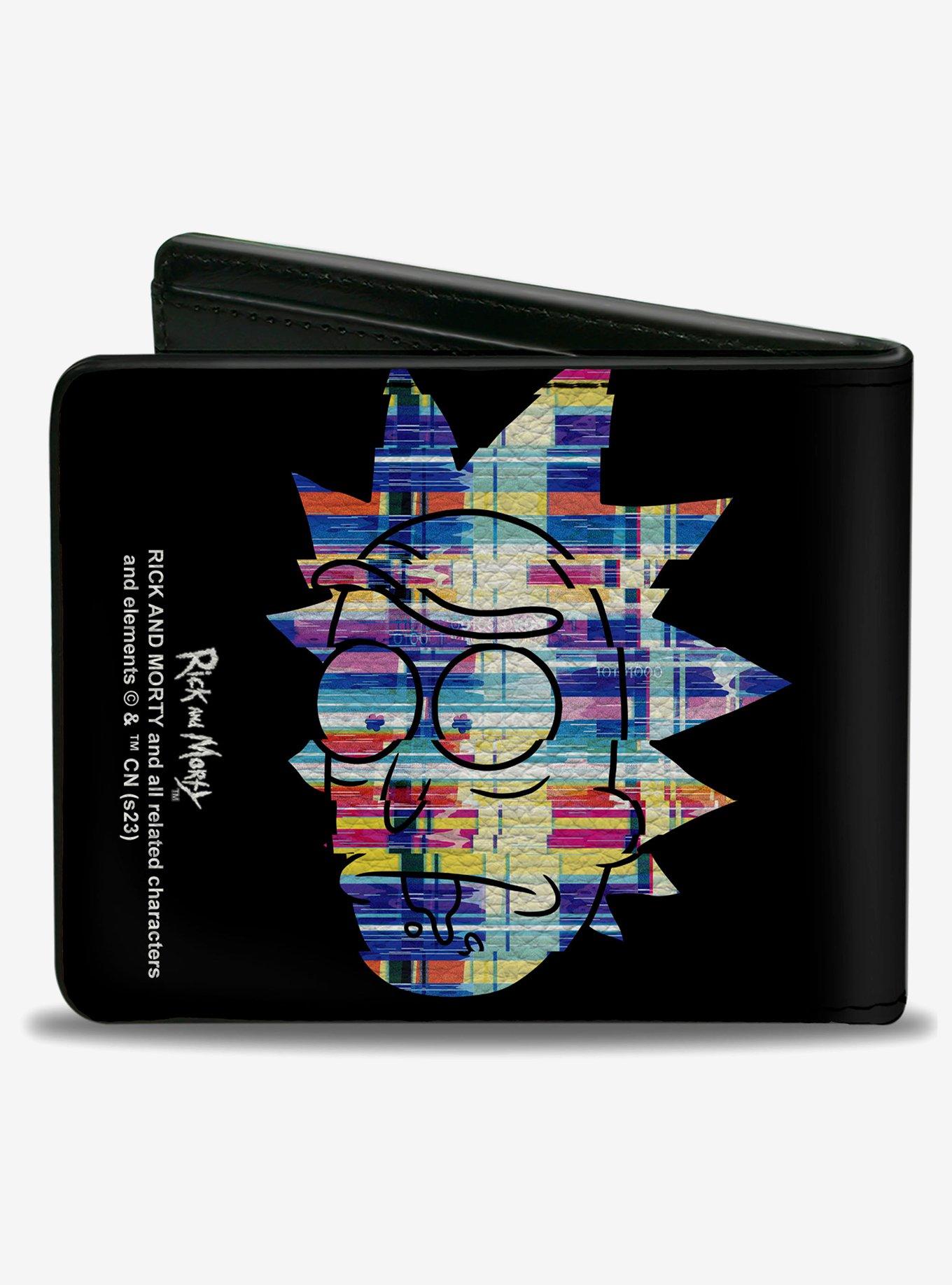 Rick and Morty Static Faces Multi Bifold Wallet, , hi-res