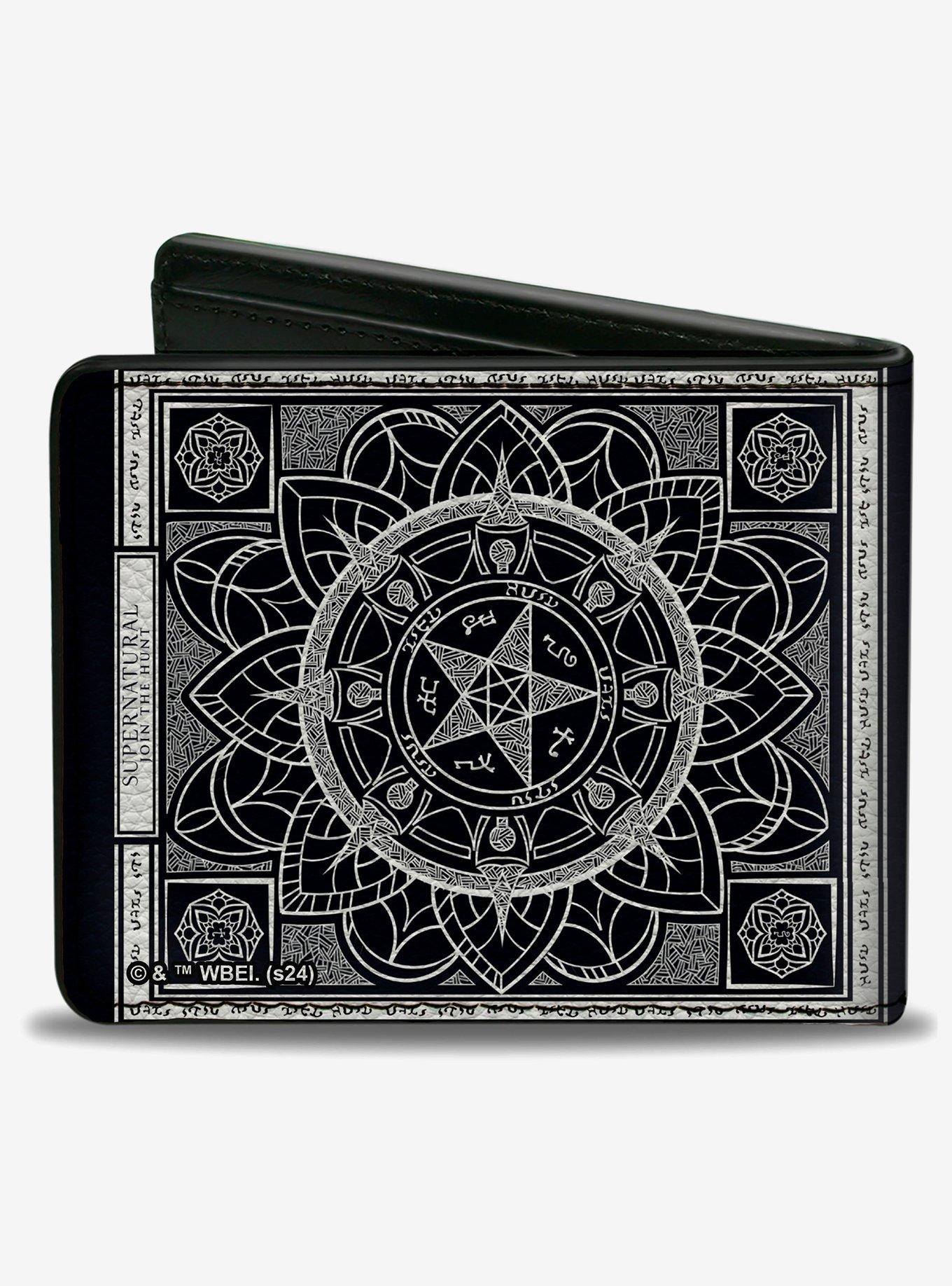 Supernatural Pentagram Mandala Bifold Wallet, , hi-res