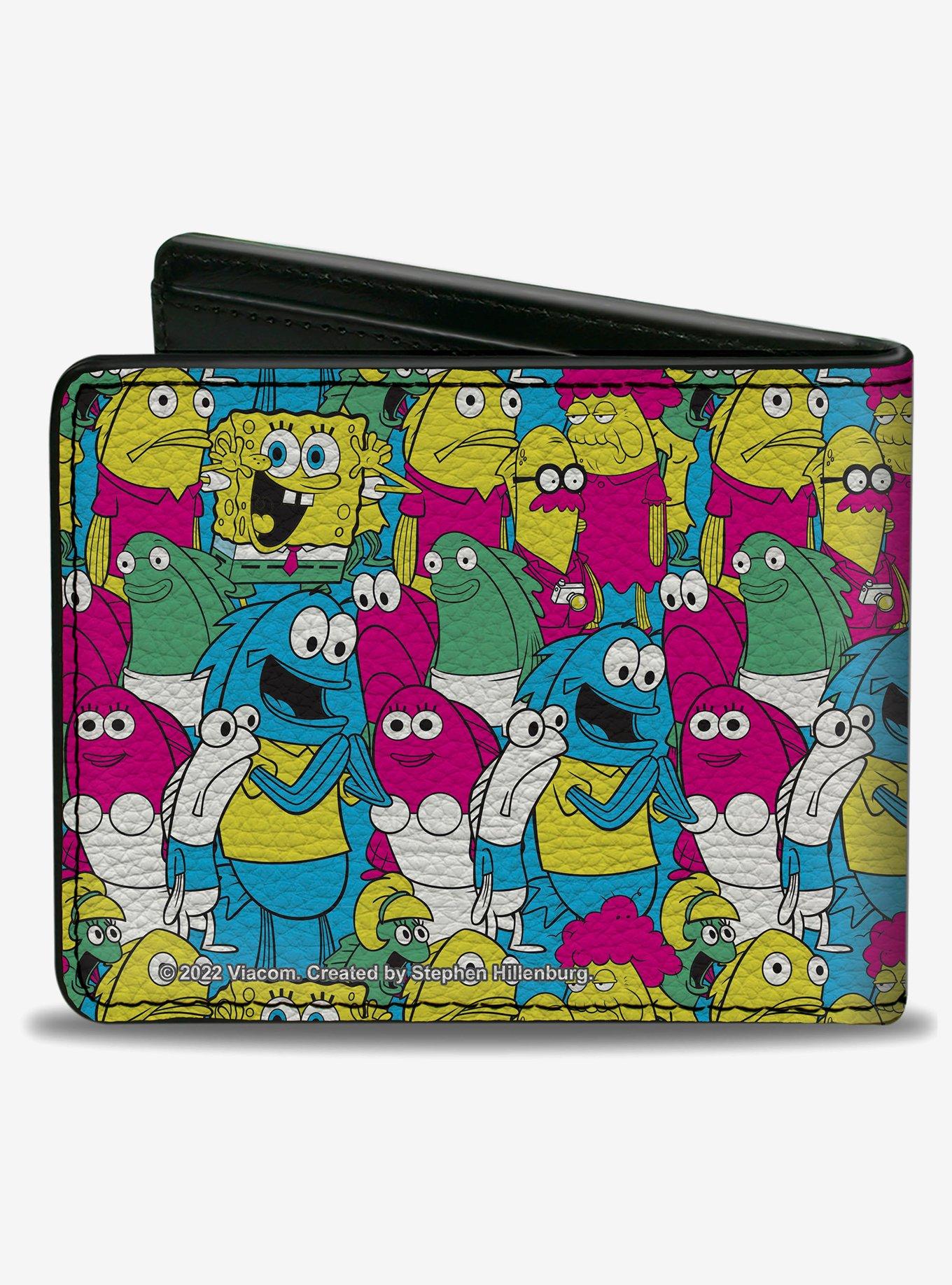 SpongeBob SquarePants and Friends Collage Bifold Wallet, , hi-res