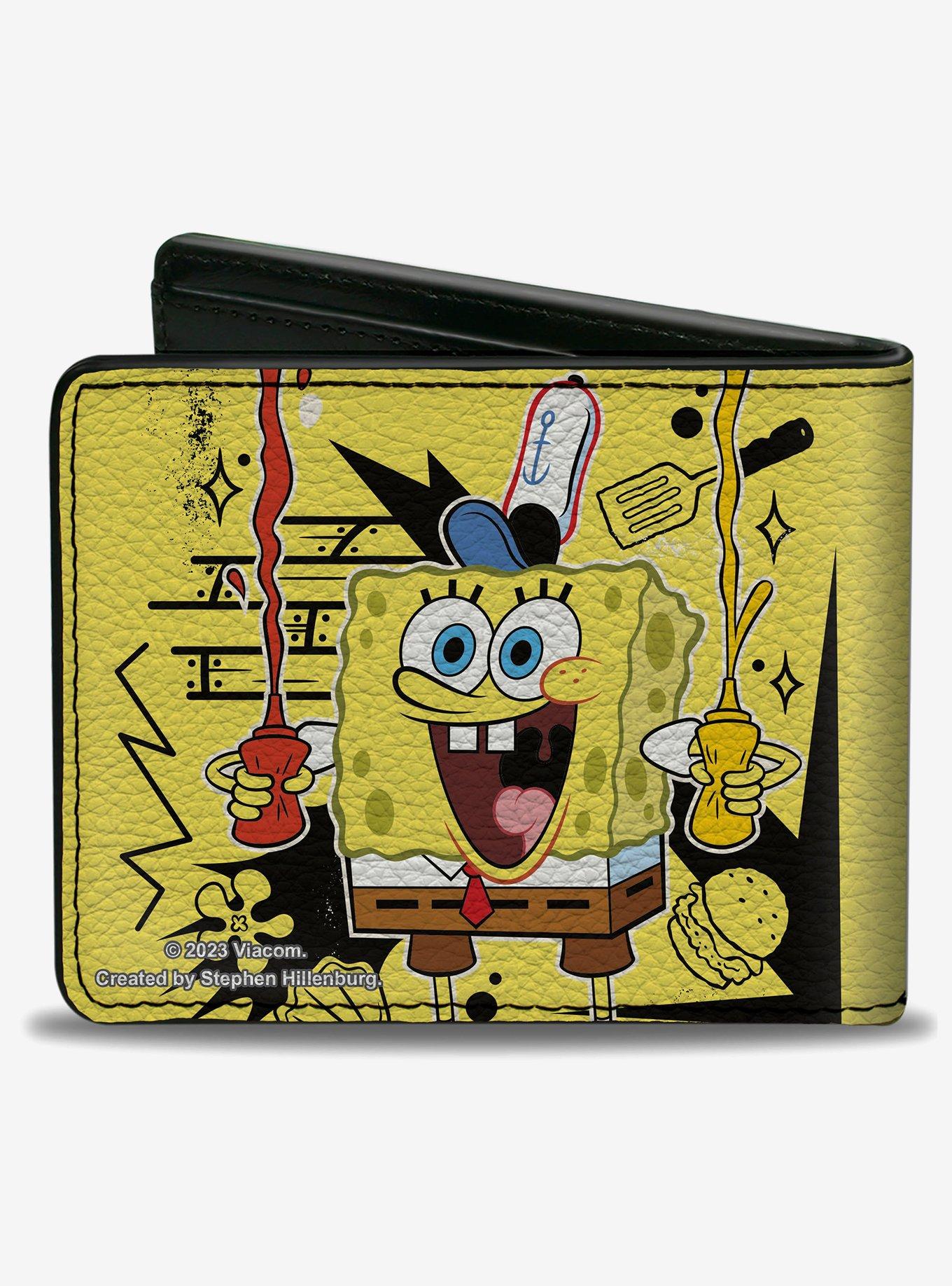 SpongeBob SquarePants Krabby Patty Condiments Bifold Wallet, , hi-res