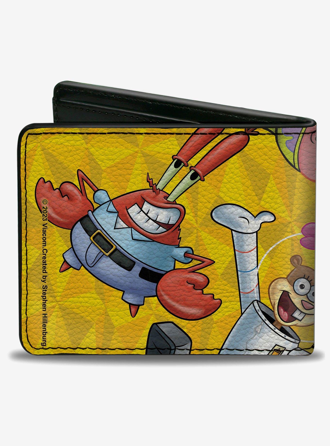 SpongeBob SquarePants Characters Pose Toss Bifold Wallet, , hi-res