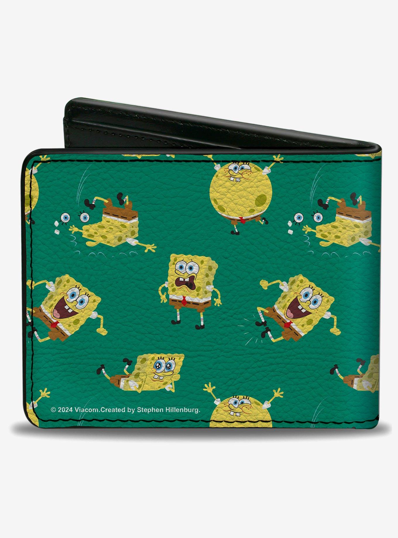 SpongeBob SquarePants Poses Scattered Bifold Wallet, , hi-res