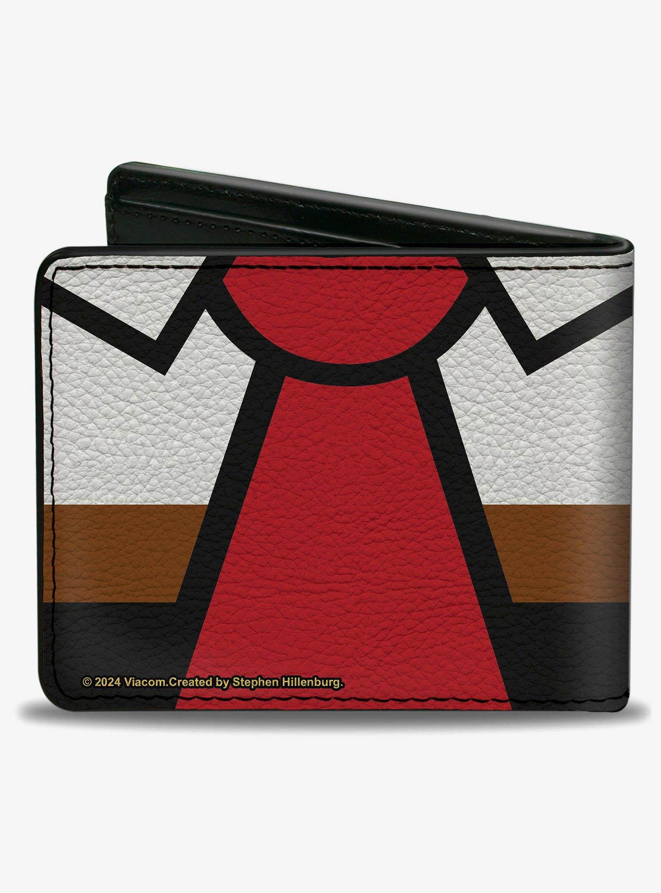 SpongeBob SquarePants Face and Tie Character Close Up Blocks Bifold Wallet, , hi-res