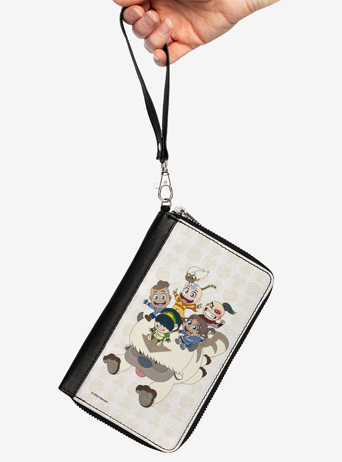 Avatar: The Last Airbender Chibi Characters Group On Appa Zip Around Wallet, , hi-res