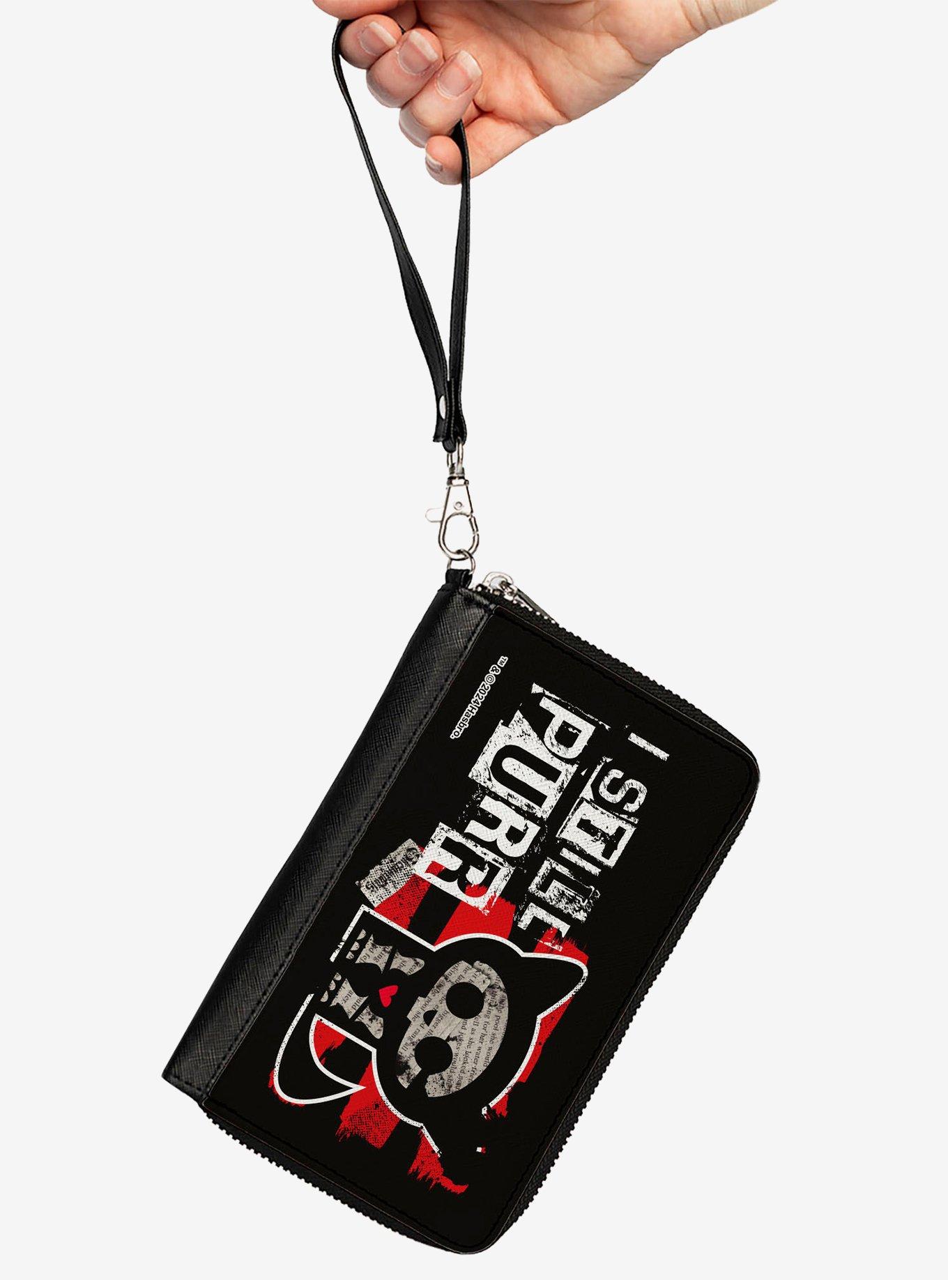 Skelanimals Kit The Cat I Still Purr Pose Zip Around Wallet, , alternate