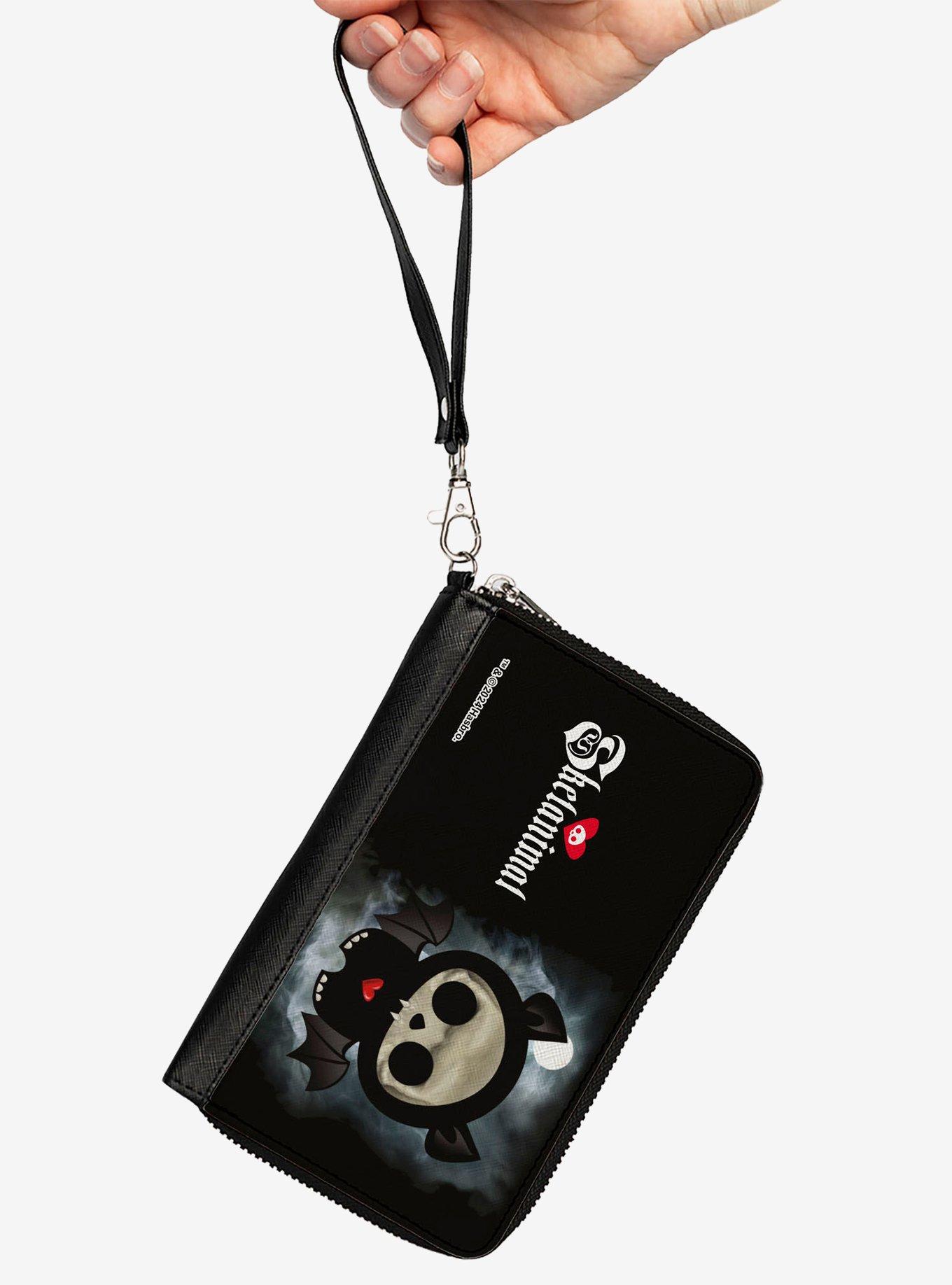 Skelanimals Diego The Bat Fog Pose and Title Logo Zip Around Wallet, , hi-res