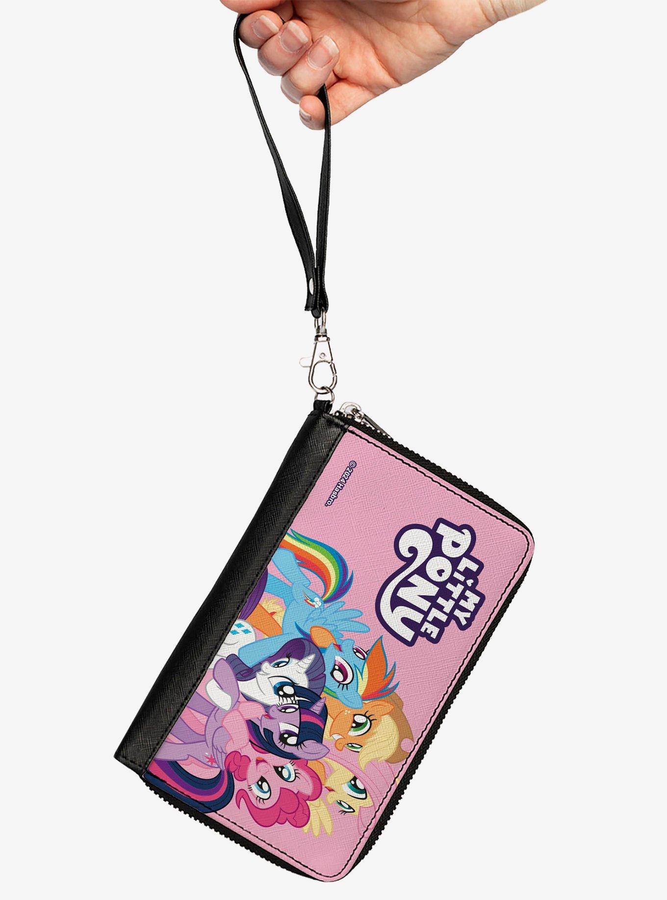 My Little Pony Title Logo and Mane Six Group Pose Zip Around Wallet, , hi-res